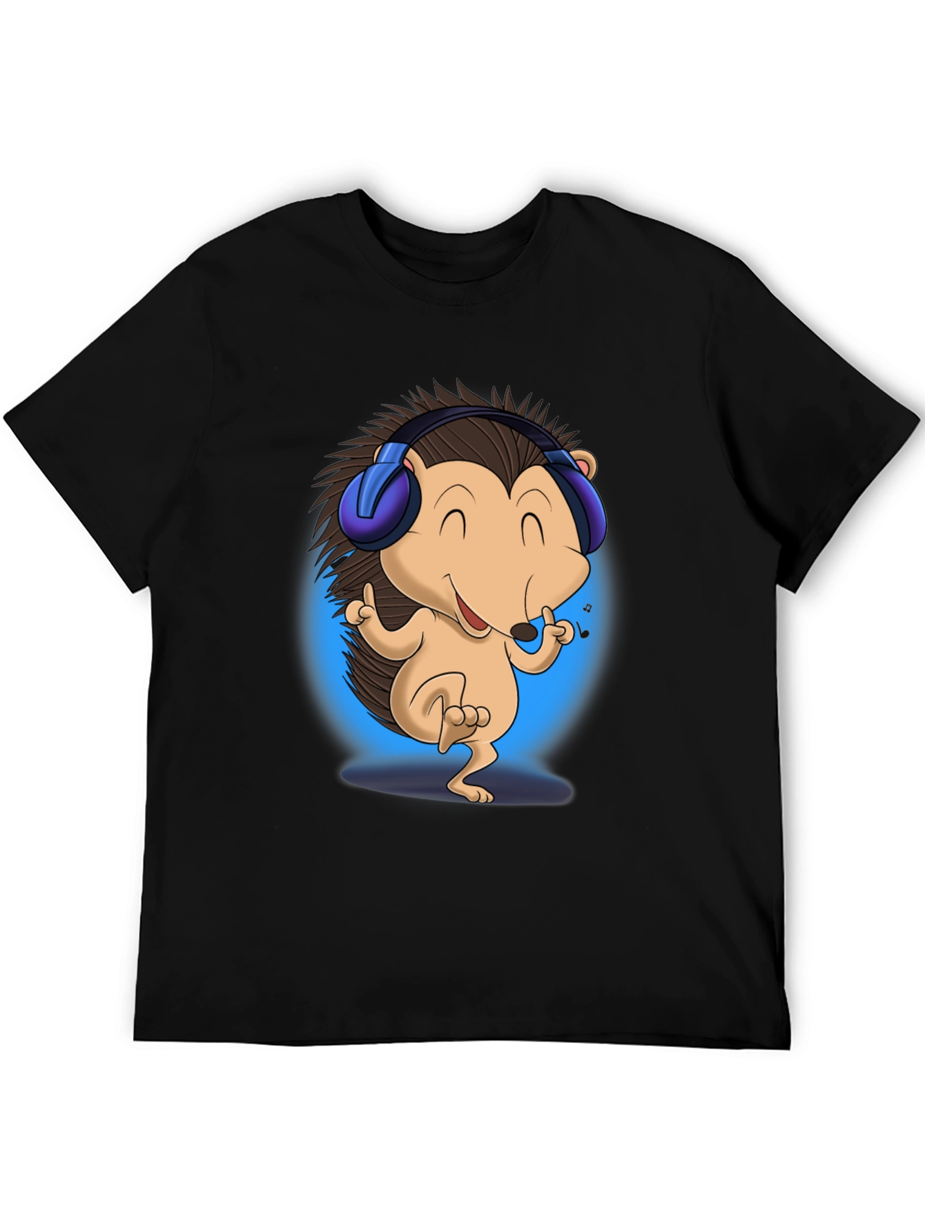 Cool Hedgehog Music Lover T-Shirt
