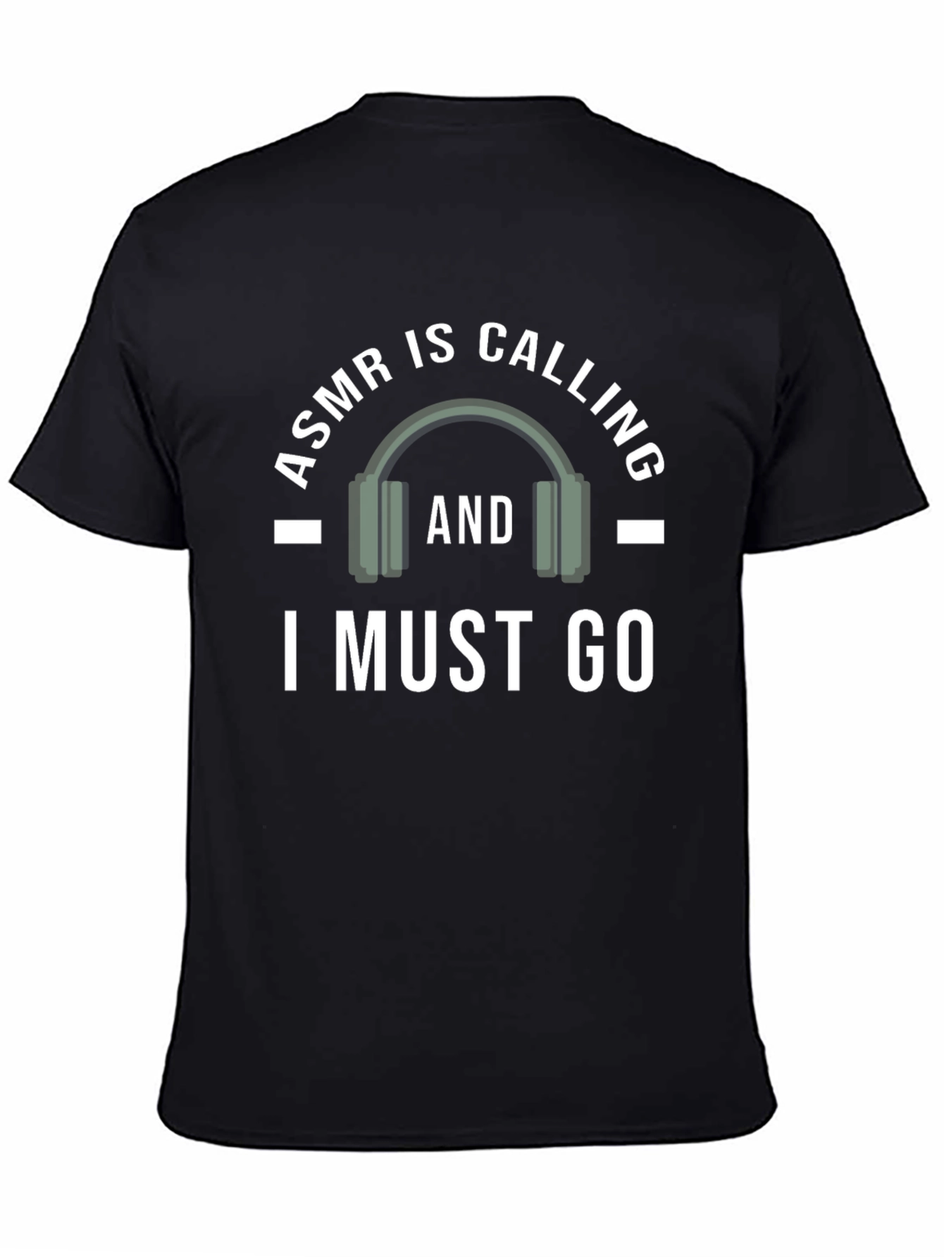 ASMR Calling Funny Black T-Shirt