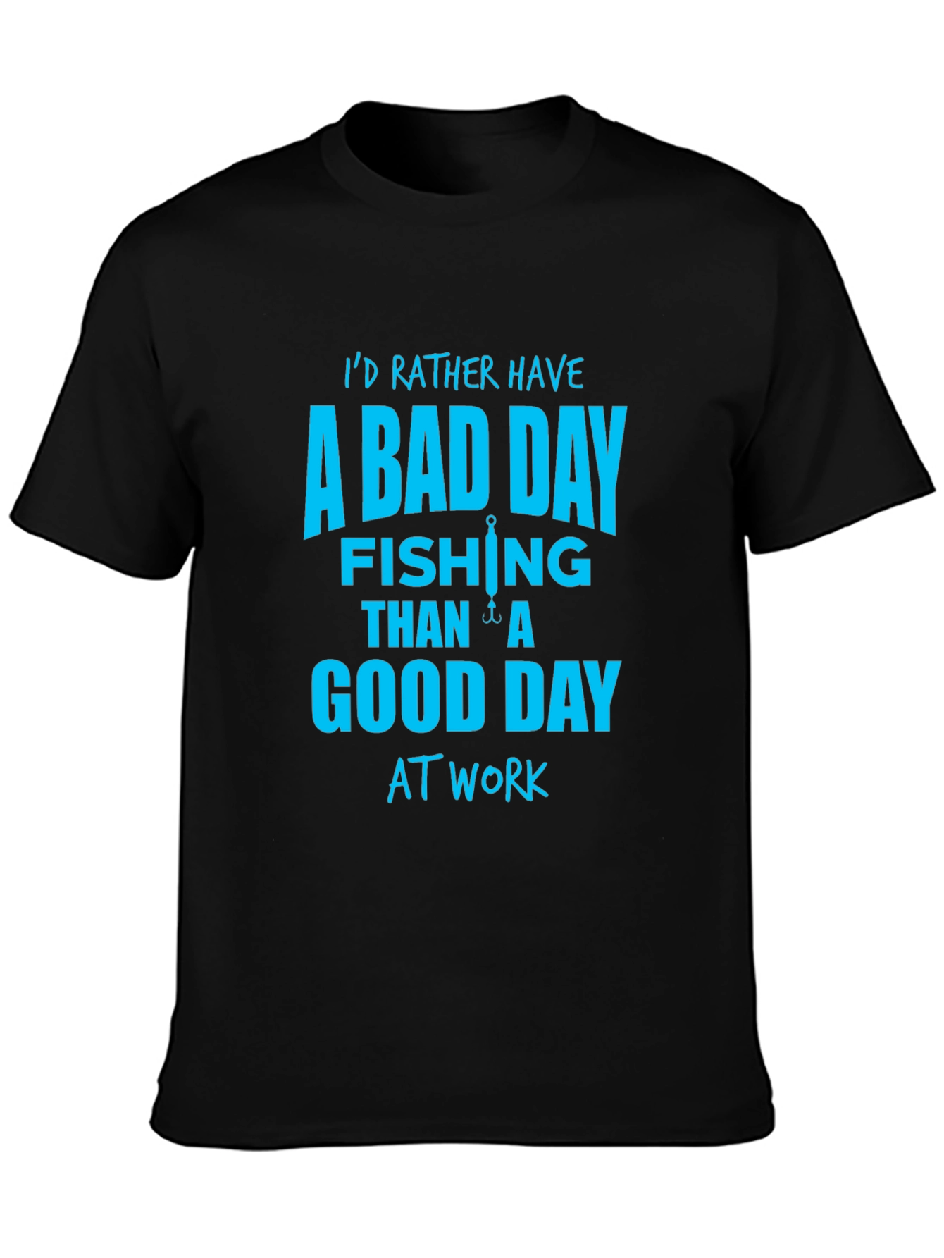Funny Fishing T-Shirt - A Bad Day Fishing