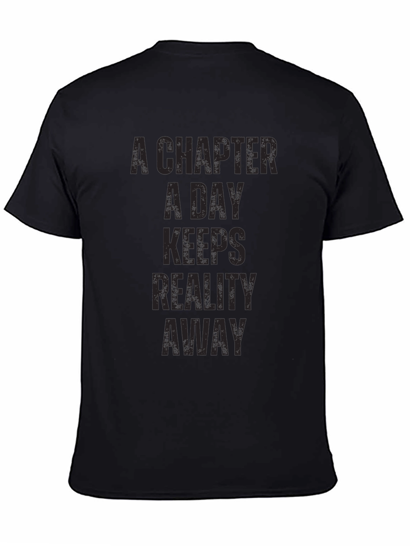 A Chapter A Day T-Shirt - Black Novelty Tee