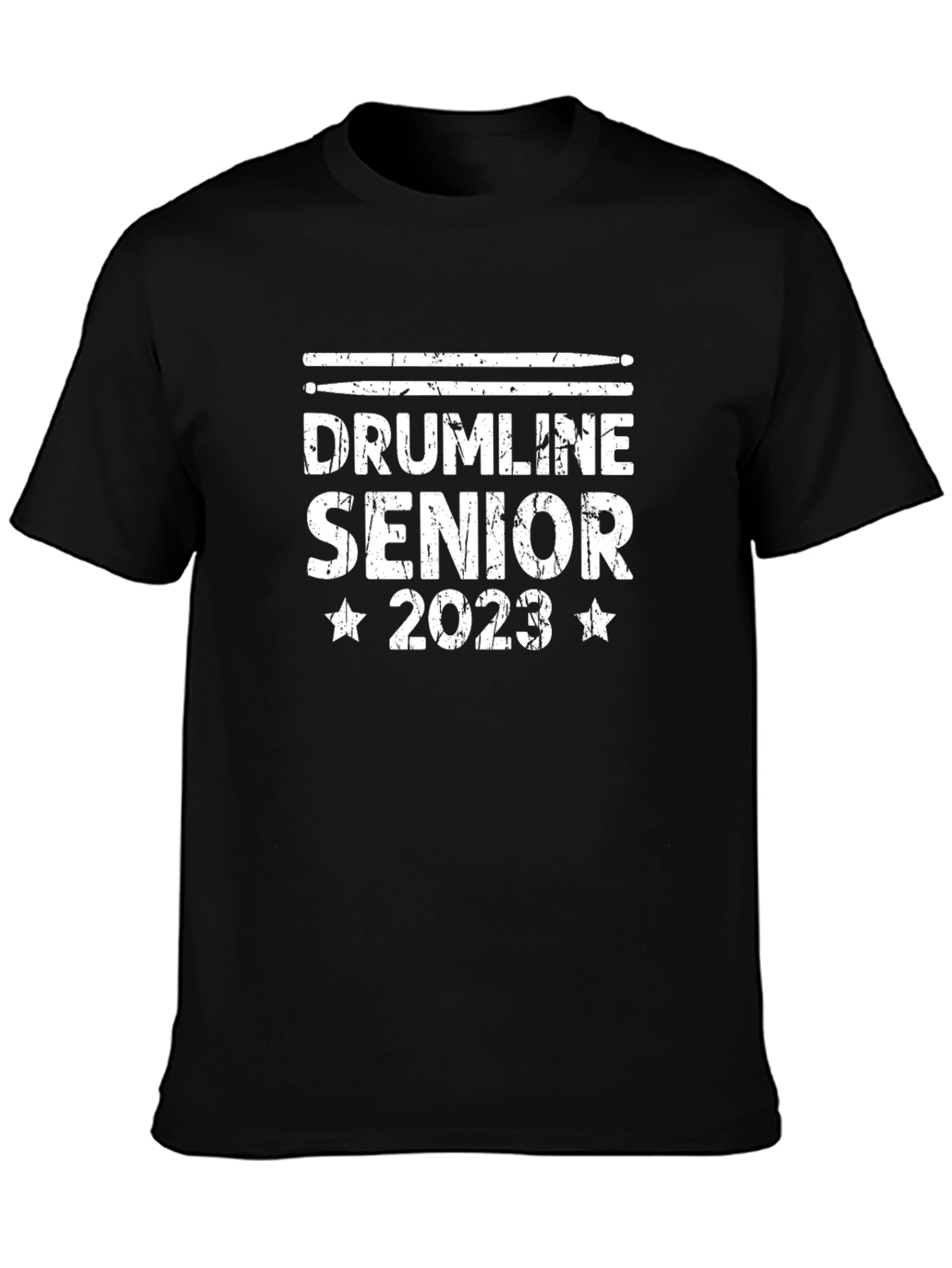 Drumline Senior 2023 Black T-Shirt