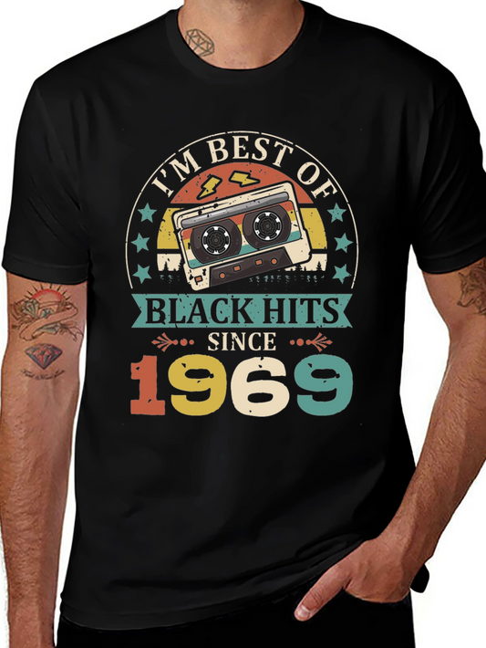 Best of Black Hits Since 1969 Cassette Tape T-Shirt