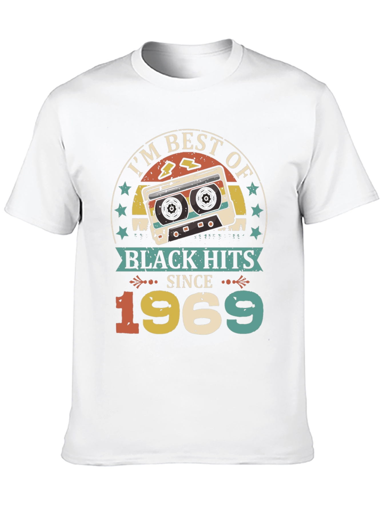 Best of Black Hits Since 1969 Cassette Tape T-Shirt