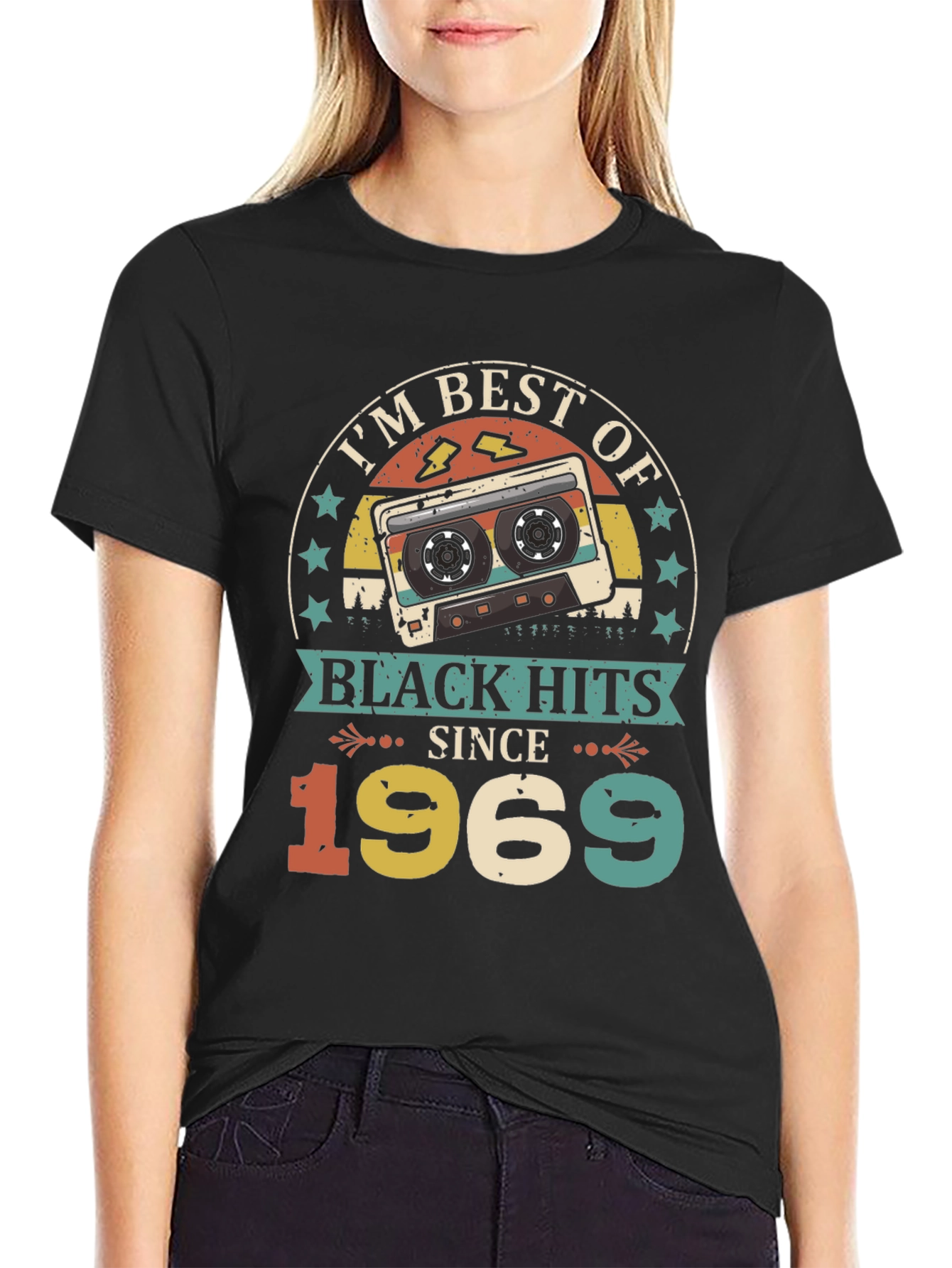 Best of Black Hits Since 1969 Cassette Tape T-Shirt