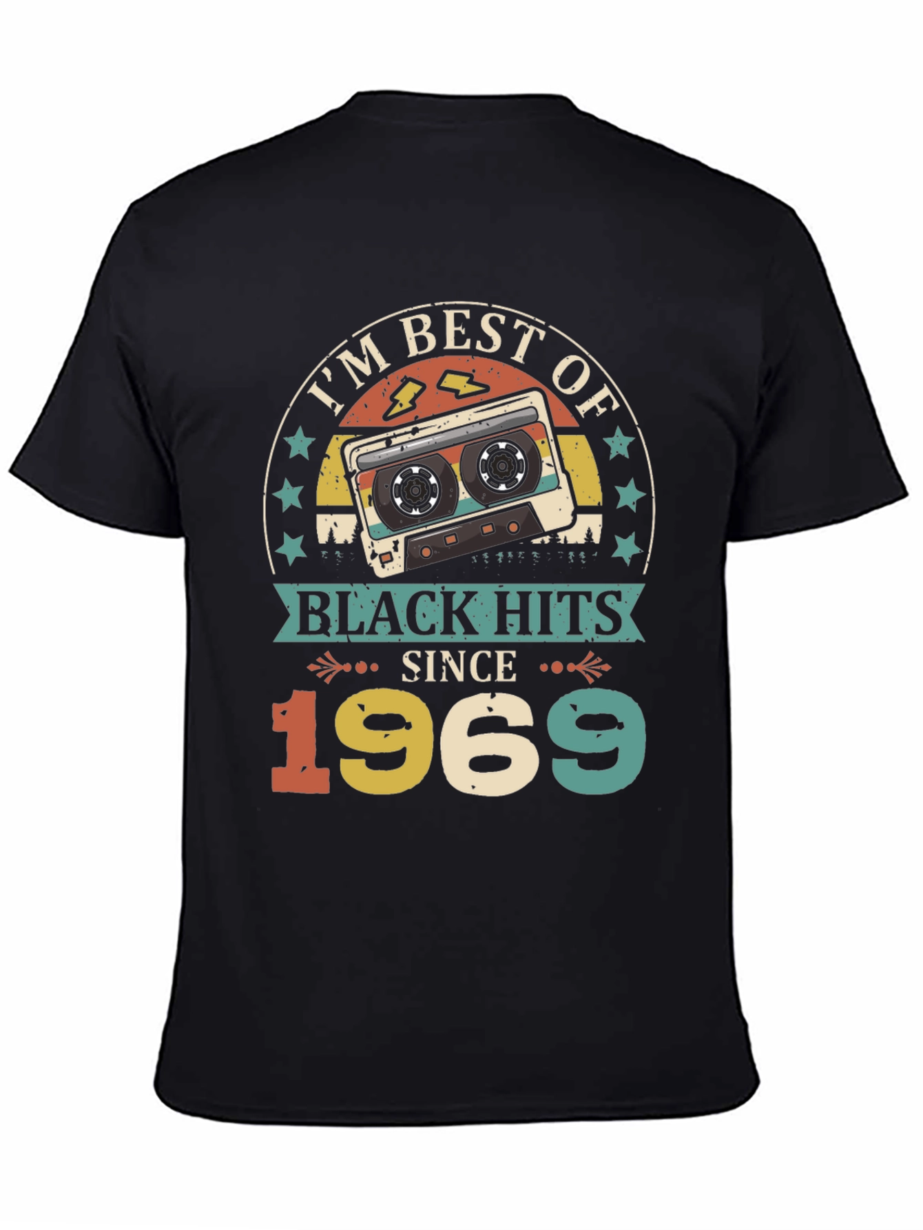 Best of Black Hits Since 1969 Cassette Tape T-Shirt