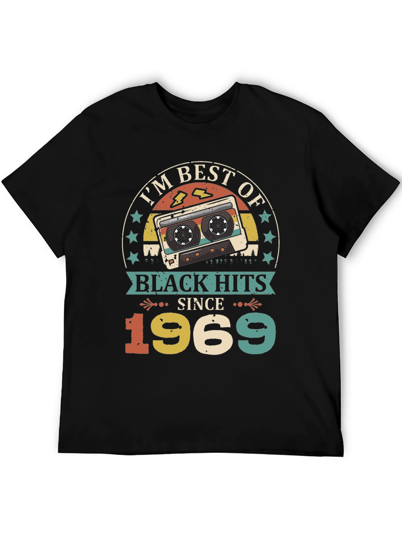 Best of Black Hits Since 1969 Cassette Tape T-Shirt