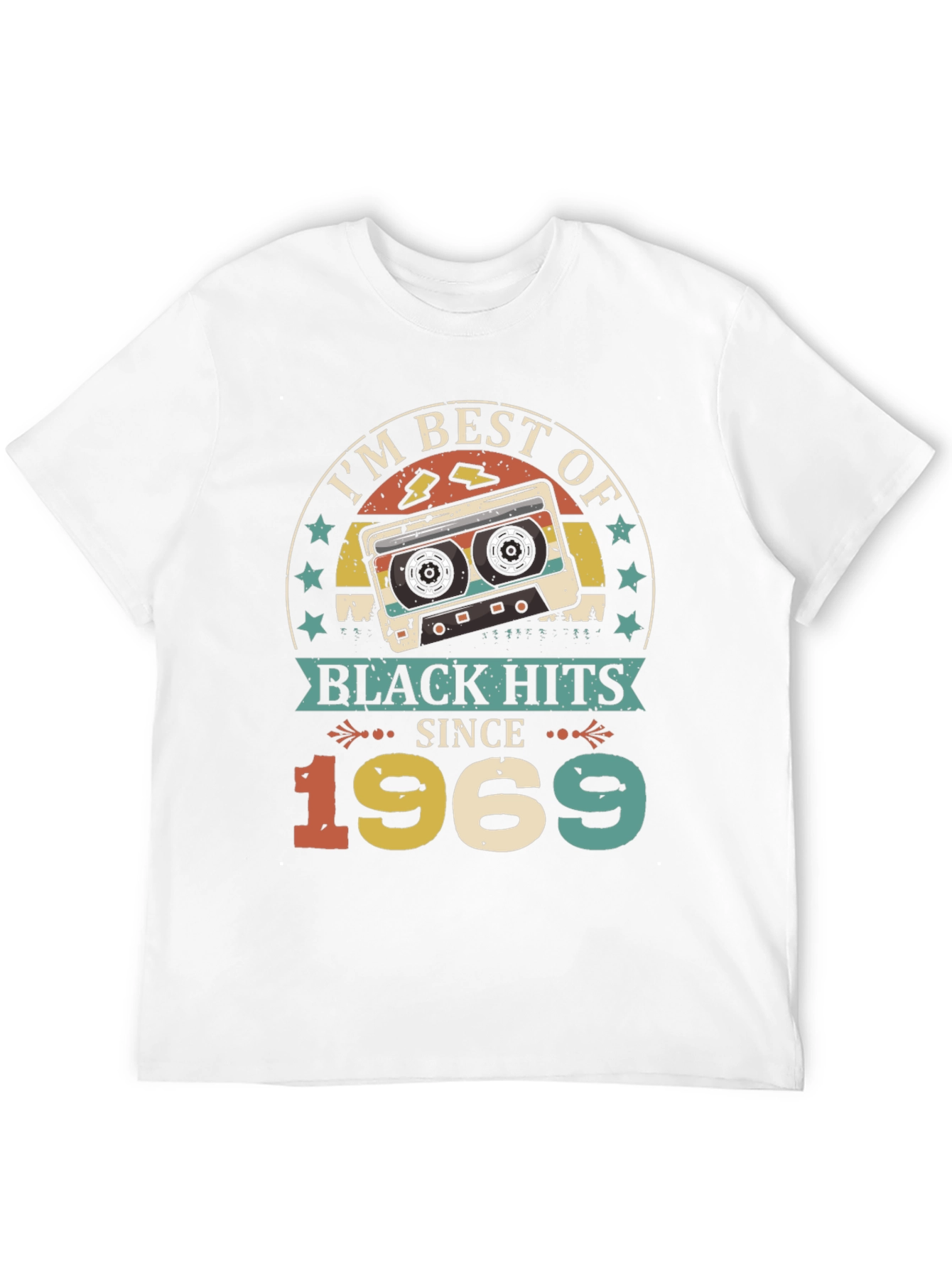 Best of Black Hits Since 1969 Cassette Tape T-Shirt