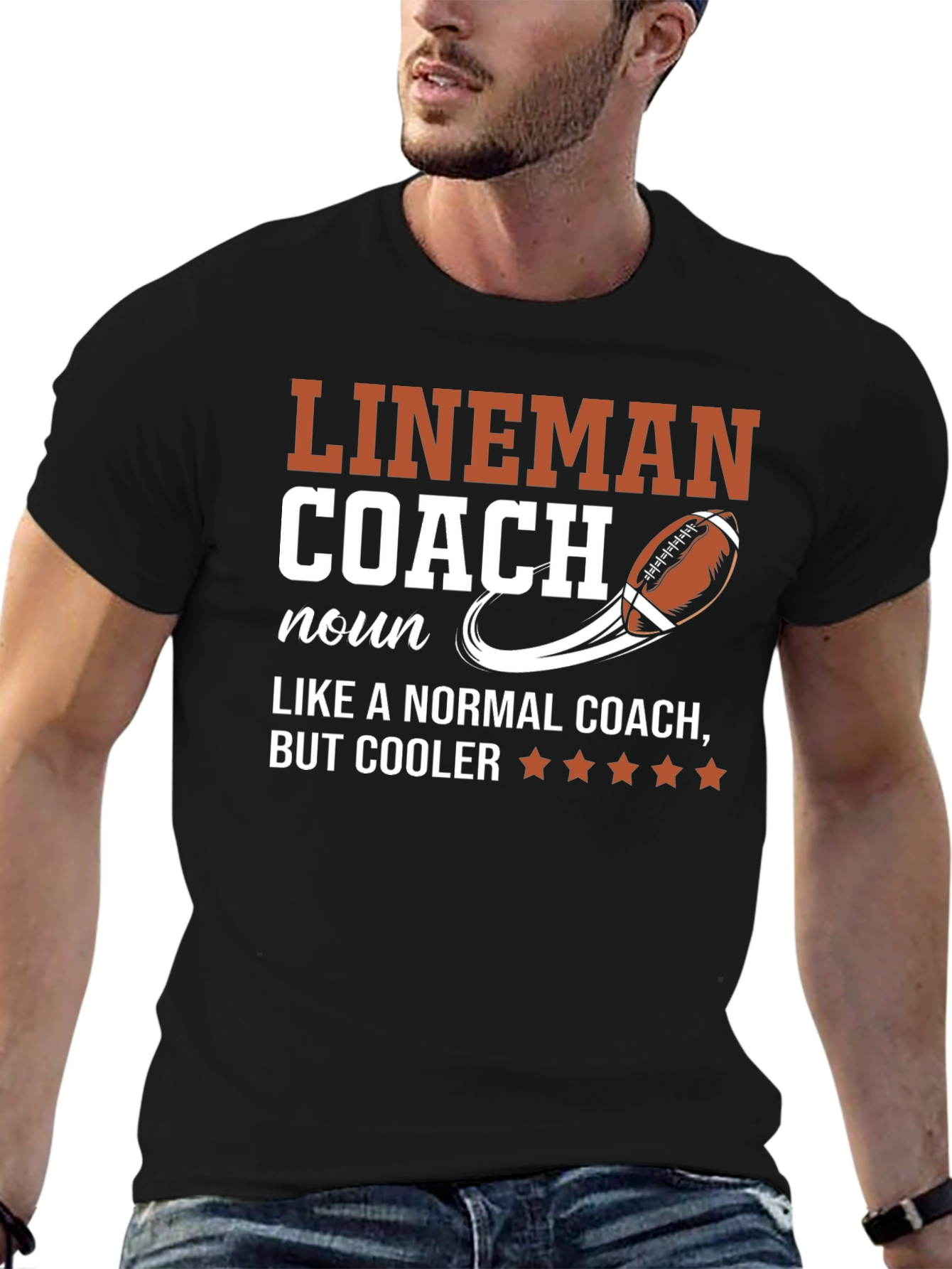 Lineman Coach T-Shirt - Cool Football Coach Apparel