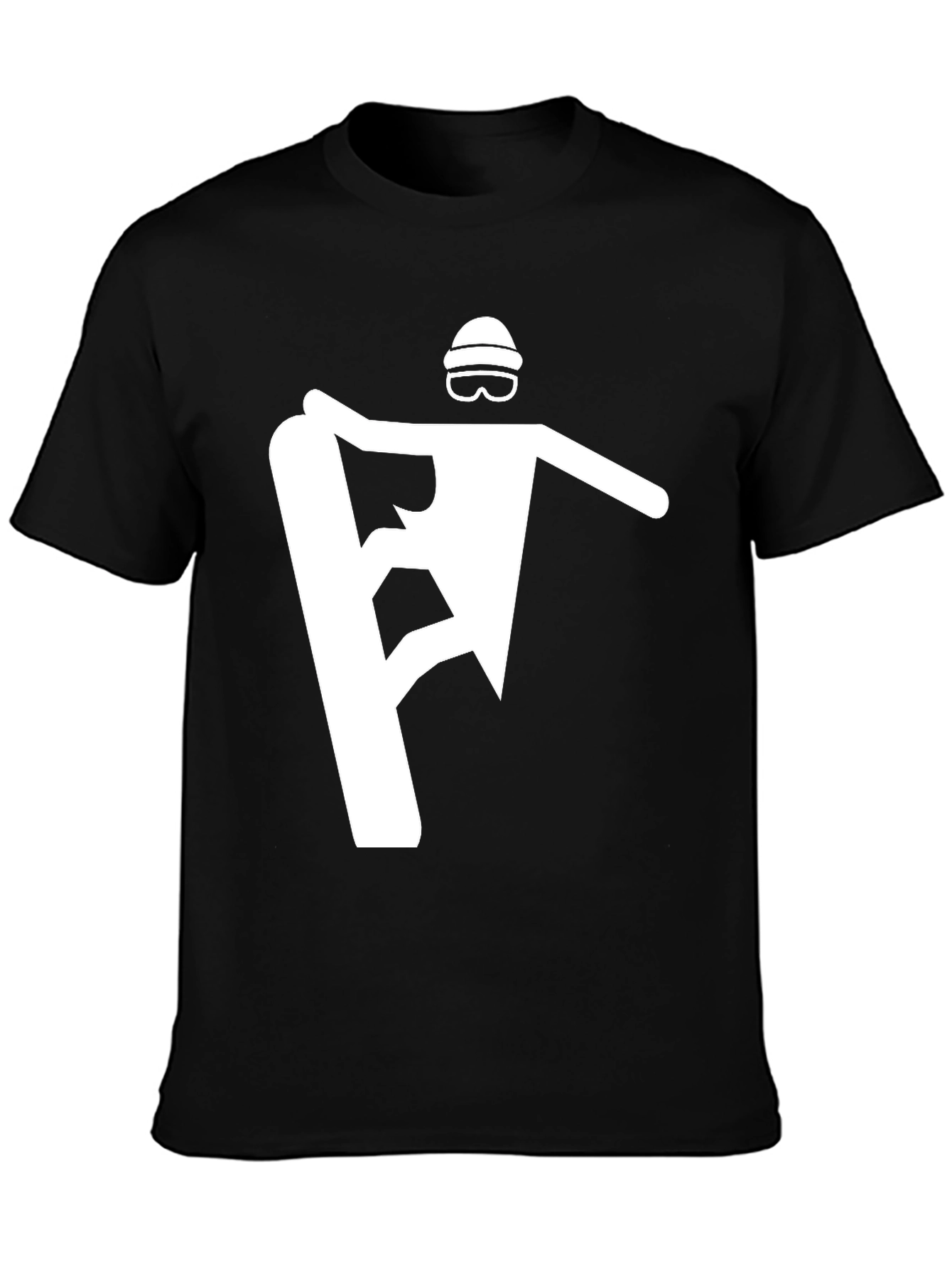 Cool Snowboarder Graphic Tee - Black