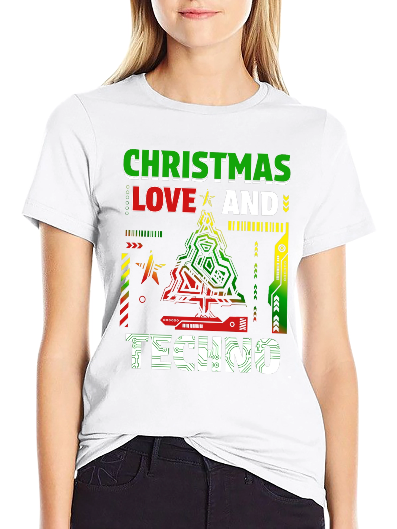 Christmas Love & Techno T-Shirt