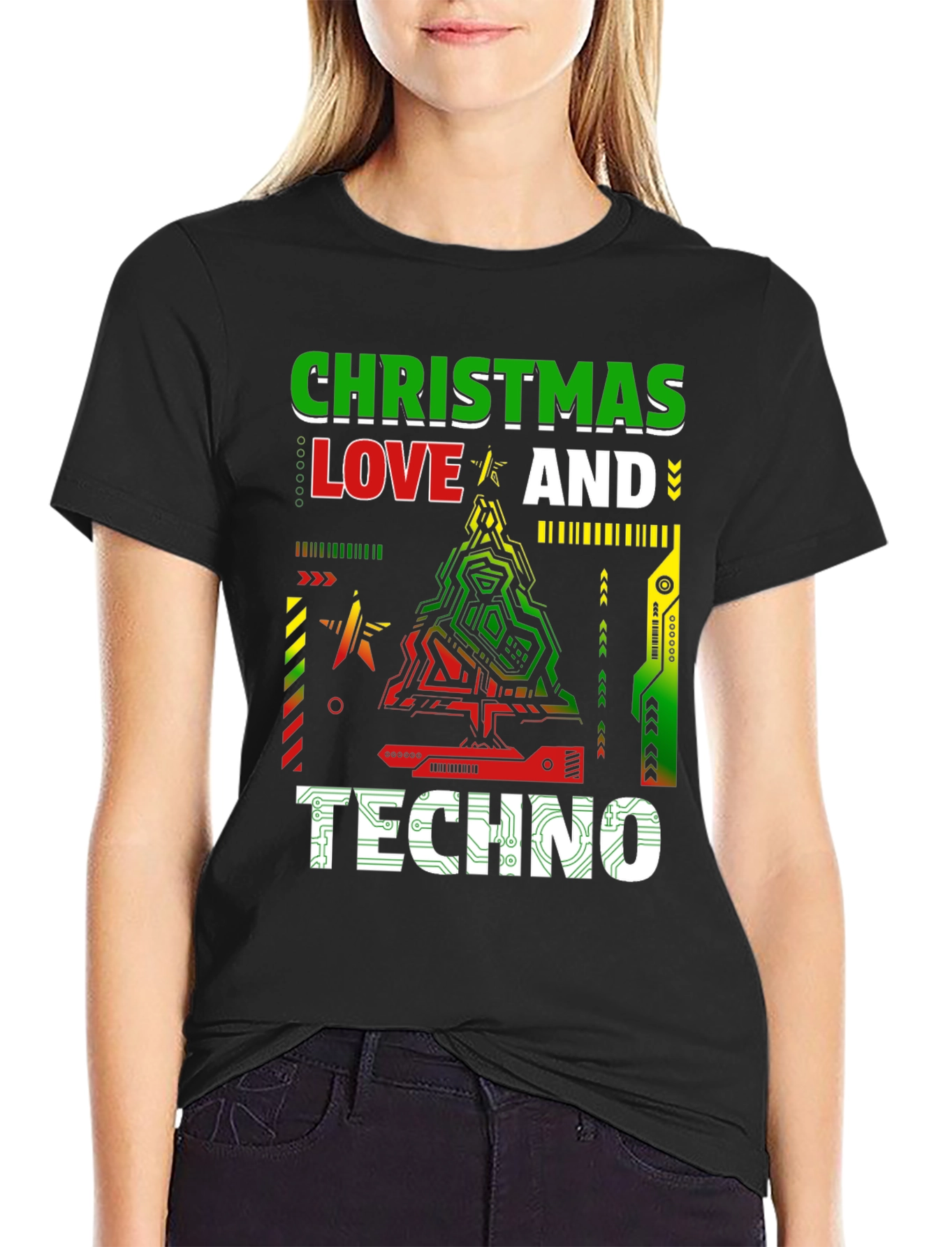 Christmas Love & Techno T-Shirt