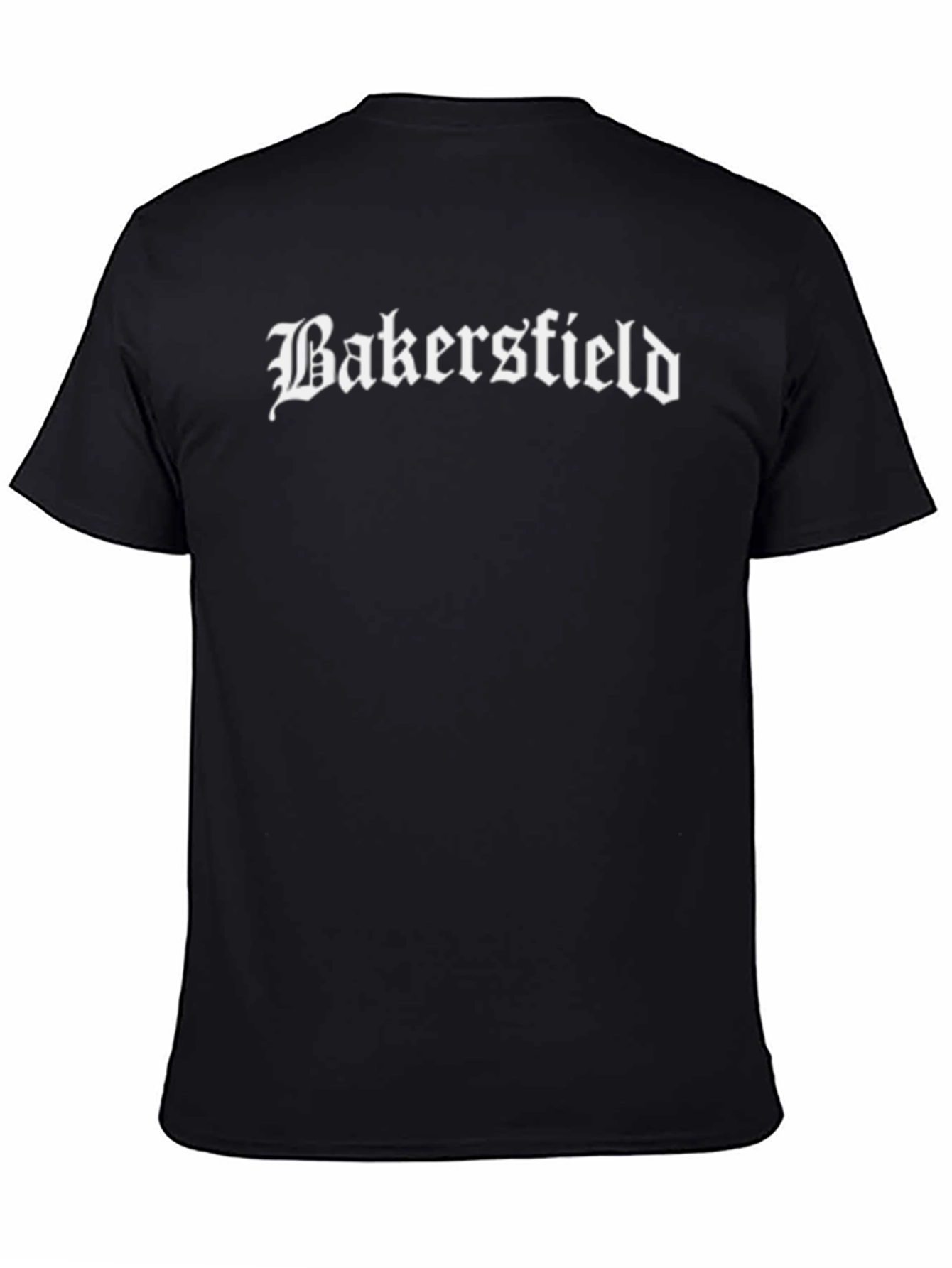 Bakersfield Graphic Tee - Black Cotton T-Shirt