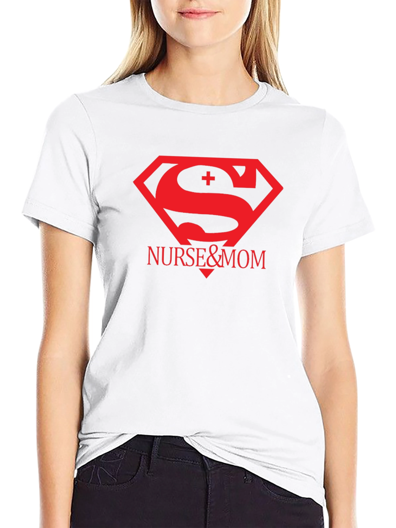 Nurse & Mom Superhero T-Shirt