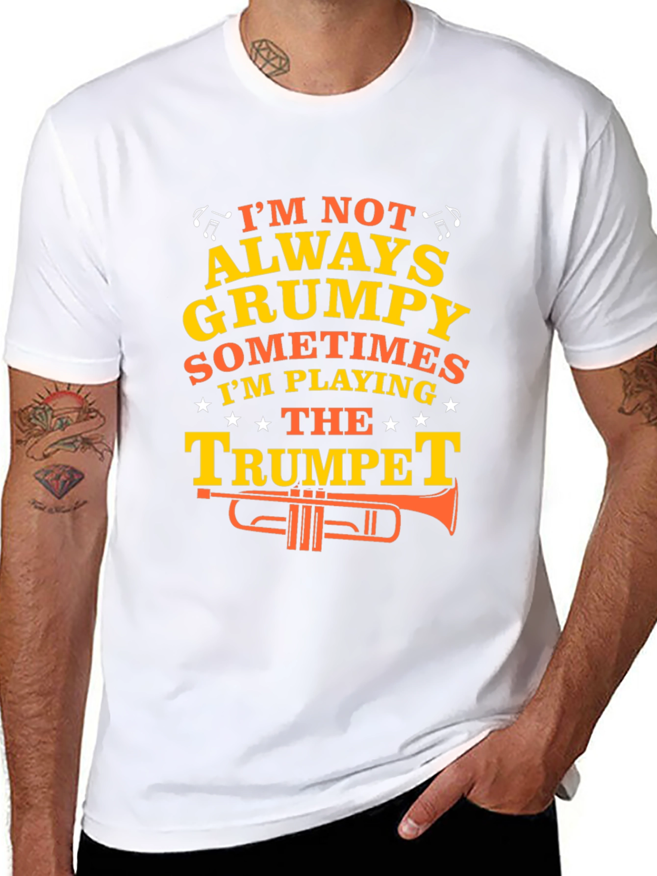 Grumpy Trumpet Player T-Shirt - Funny Musician Tee