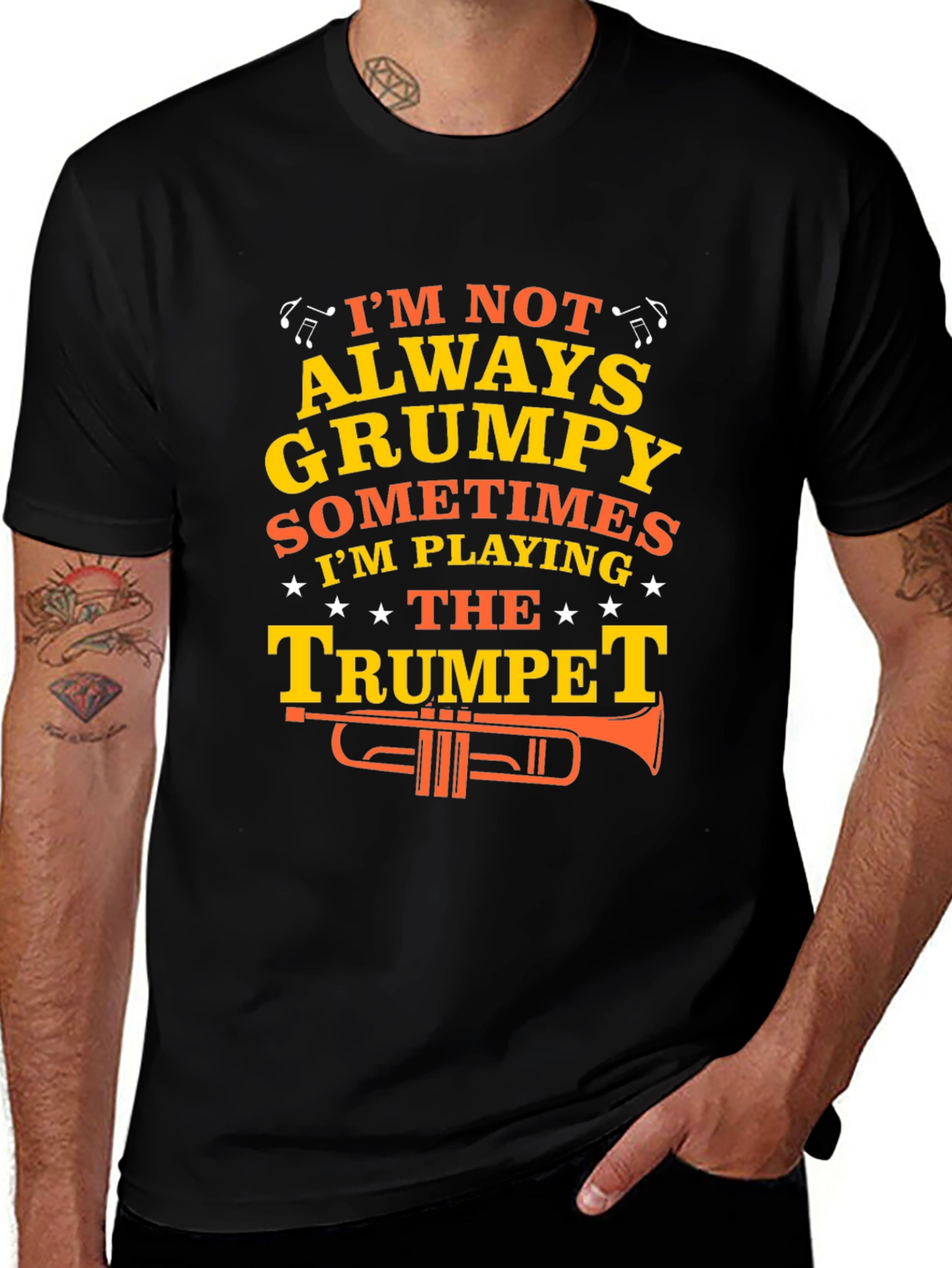 Grumpy Trumpet Player T-Shirt - Funny Musician Tee