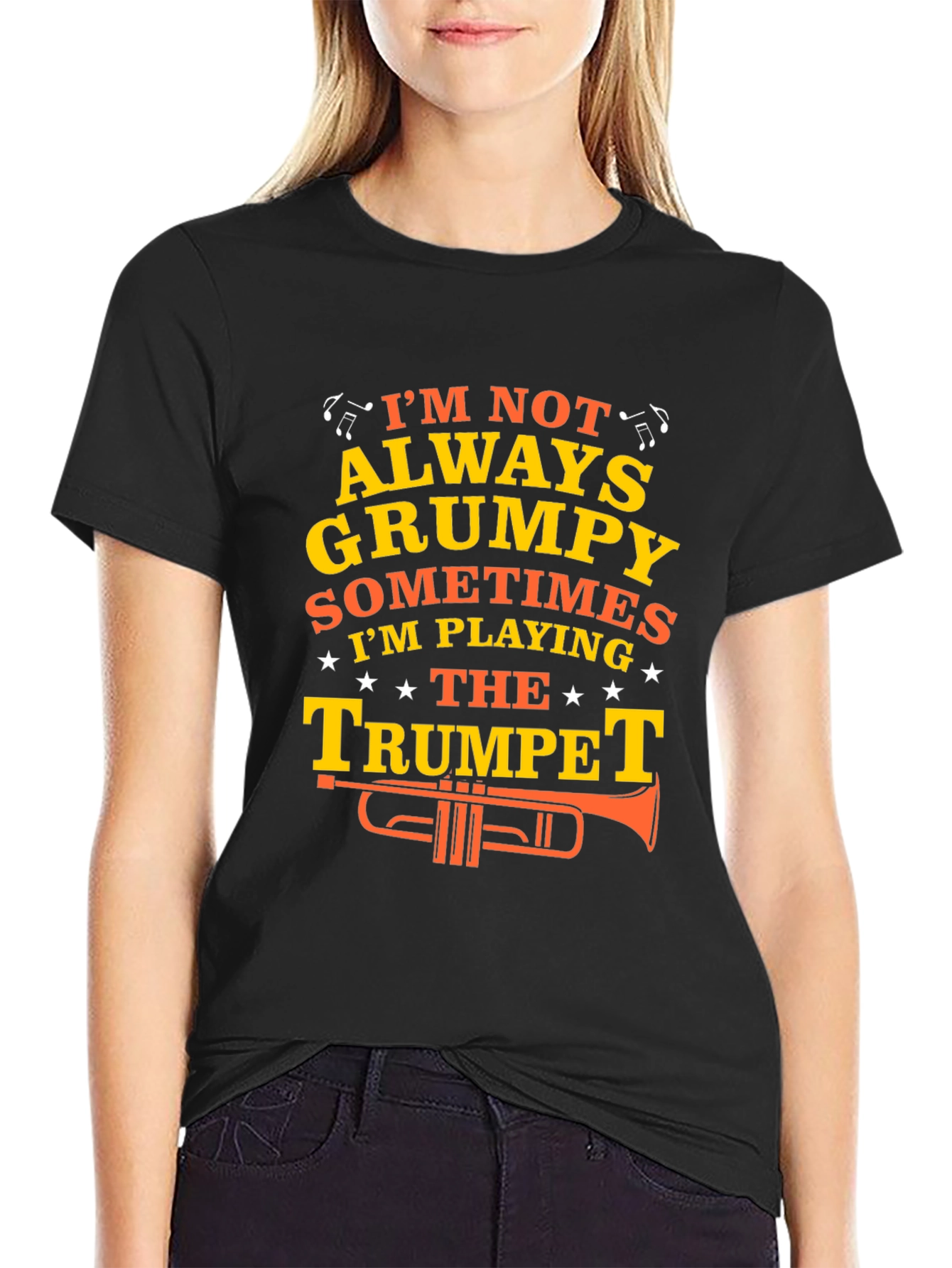 Grumpy Trumpet Player T-Shirt - Funny Musician Tee