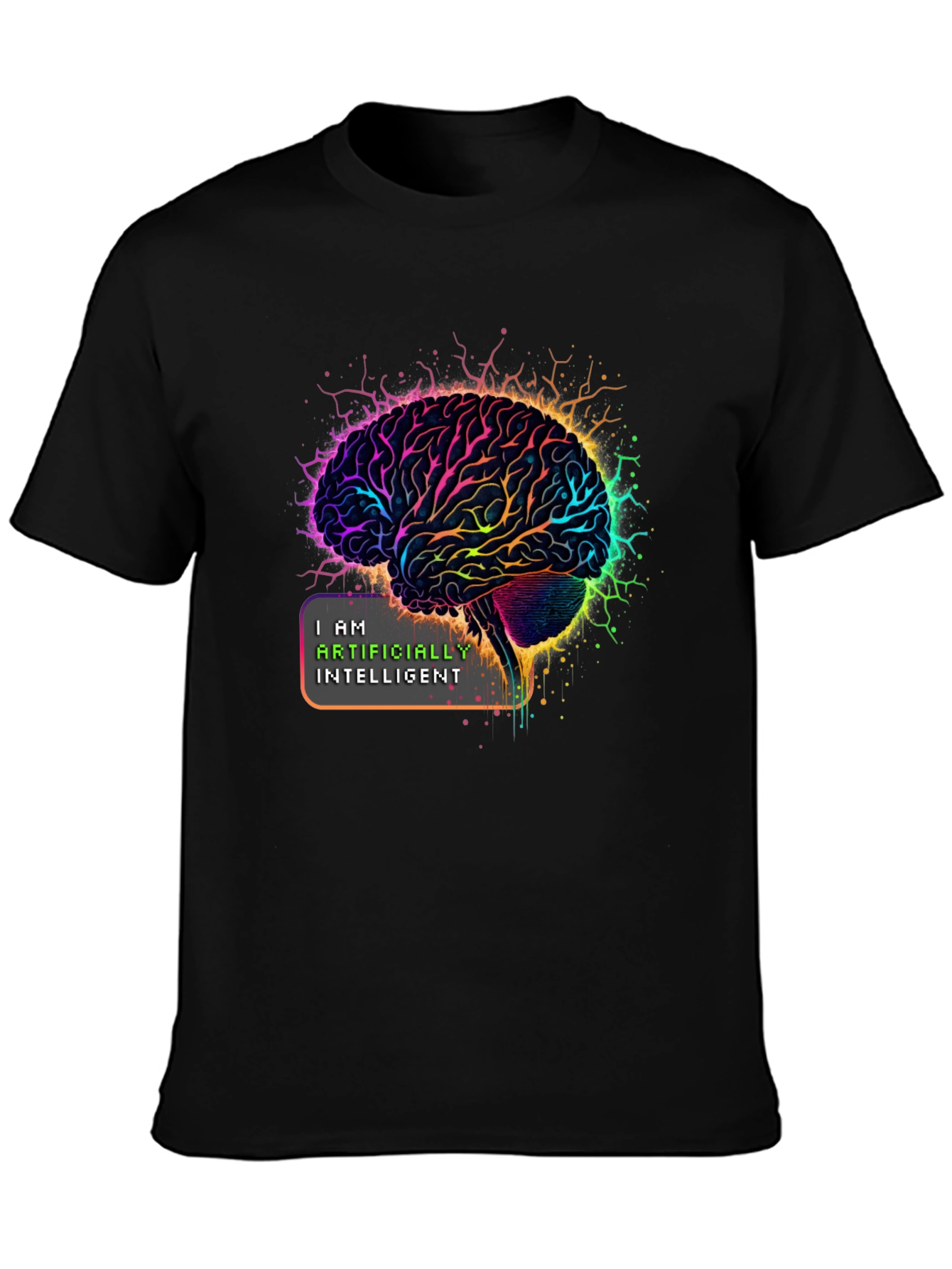 AI Brain T-Shirt: I Am Artificially Intelligent