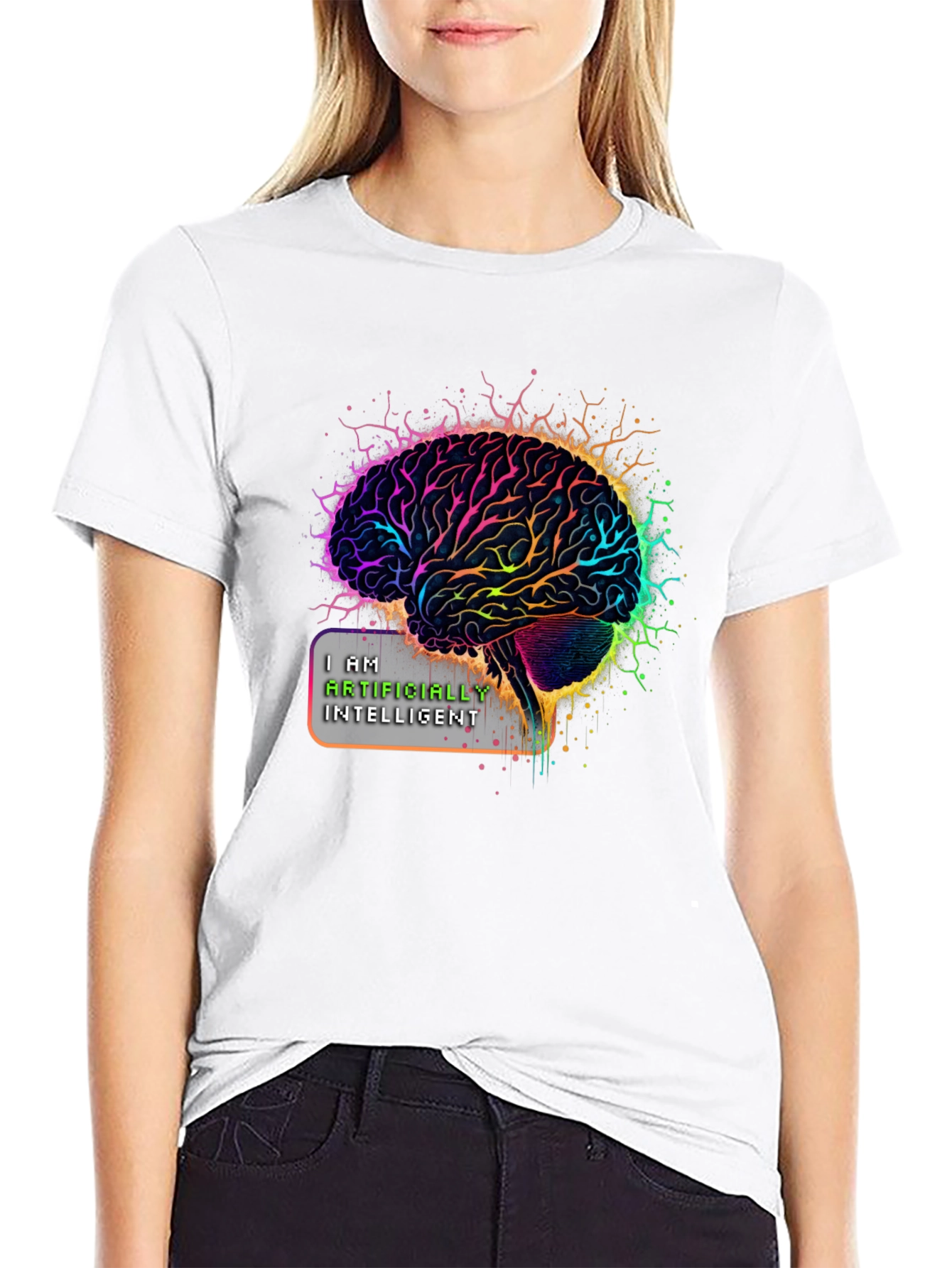 AI Brain T-Shirt: I Am Artificially Intelligent
