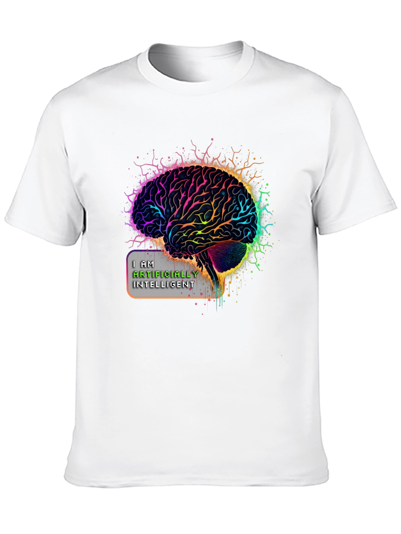 AI Brain T-Shirt: I Am Artificially Intelligent