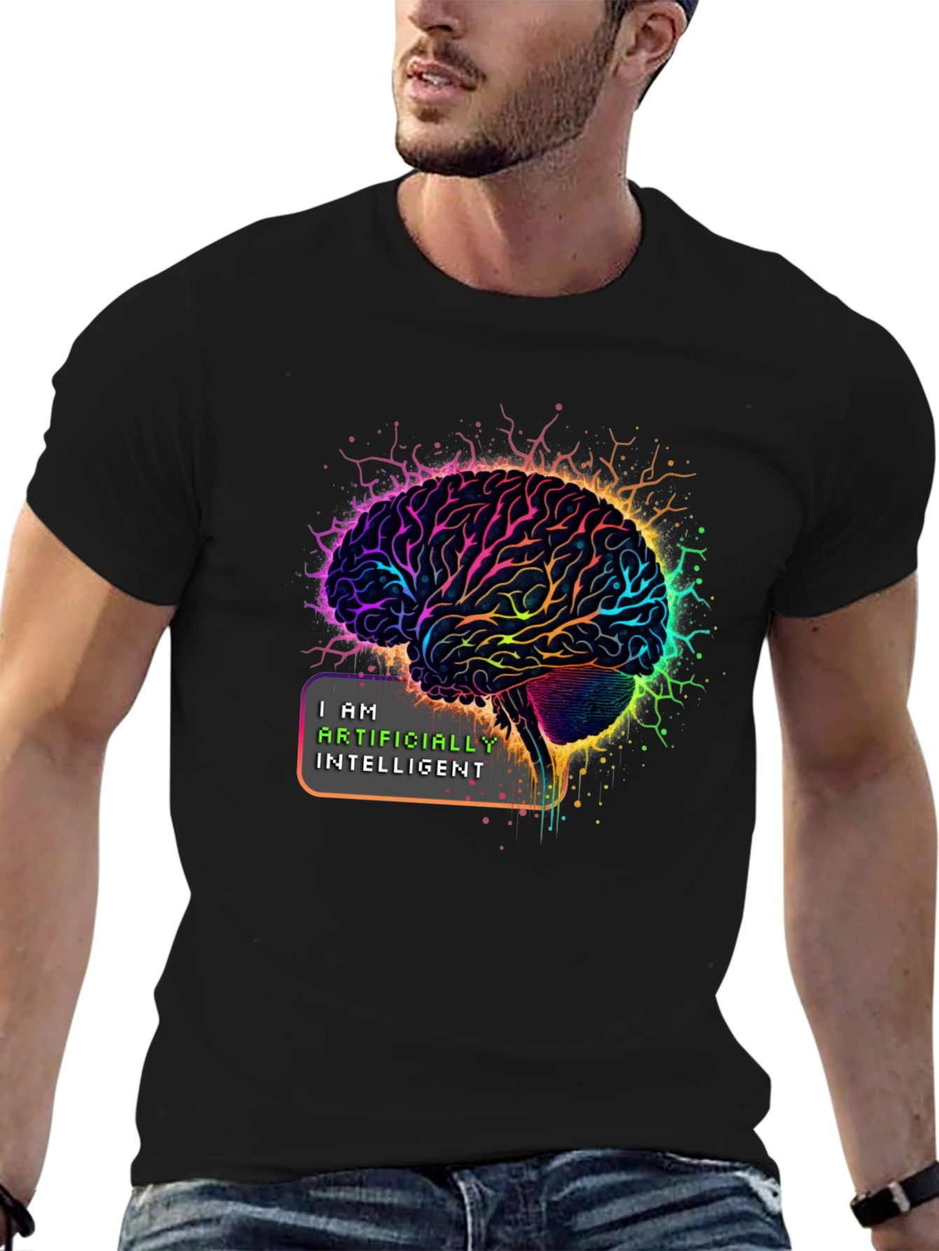 AI Brain T-Shirt: I Am Artificially Intelligent