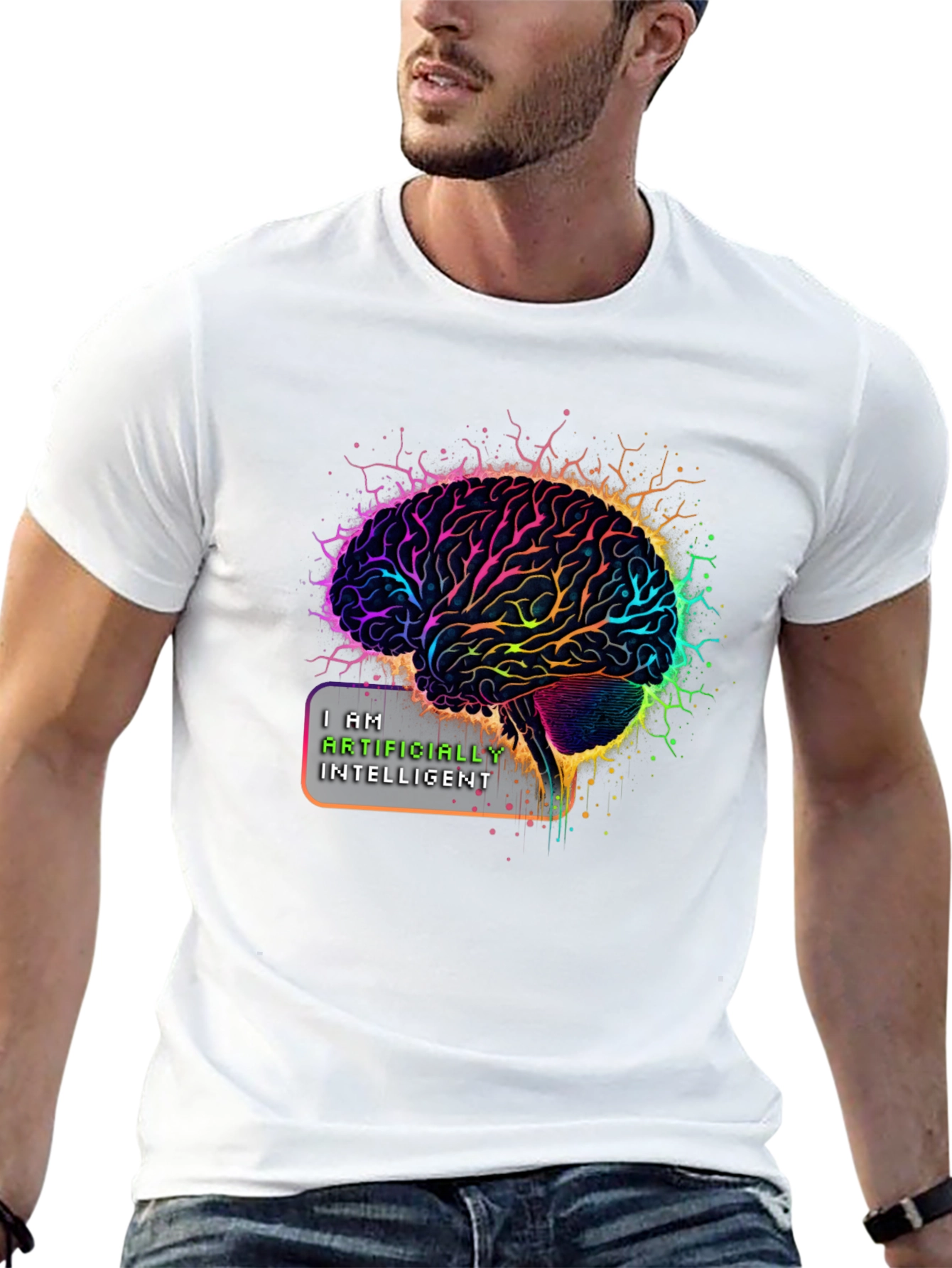 AI Brain T-Shirt: I Am Artificially Intelligent