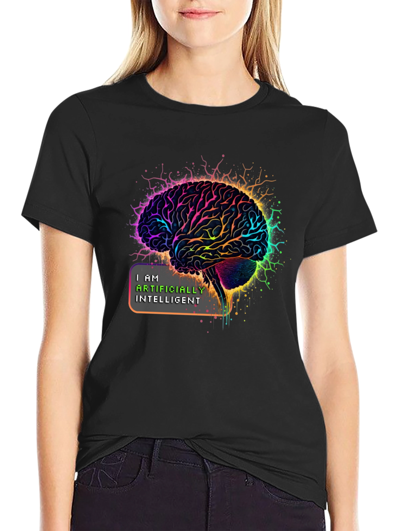 AI Brain T-Shirt: I Am Artificially Intelligent