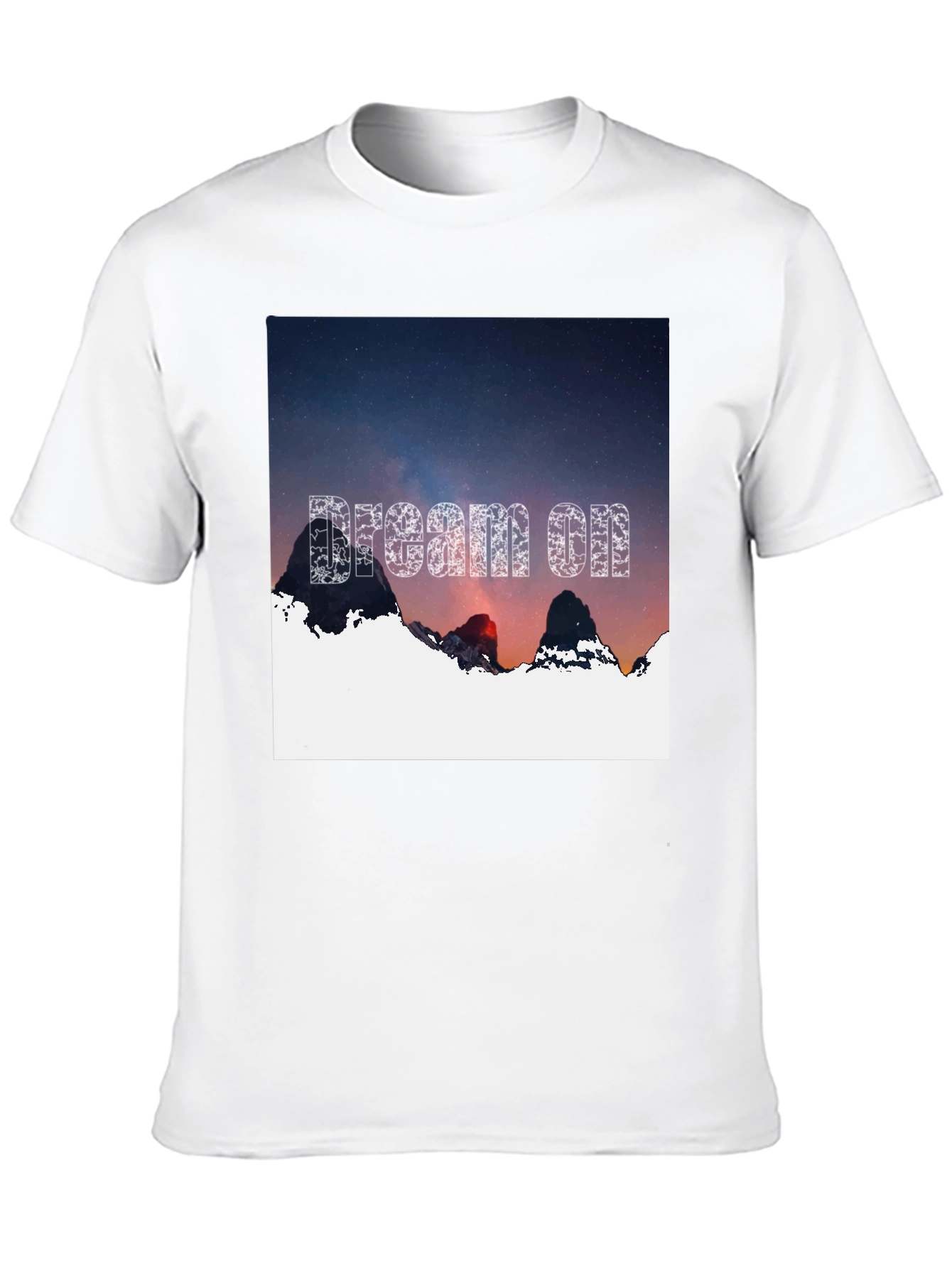 Dream On Graphic Tee - Black Cotton T-Shirt