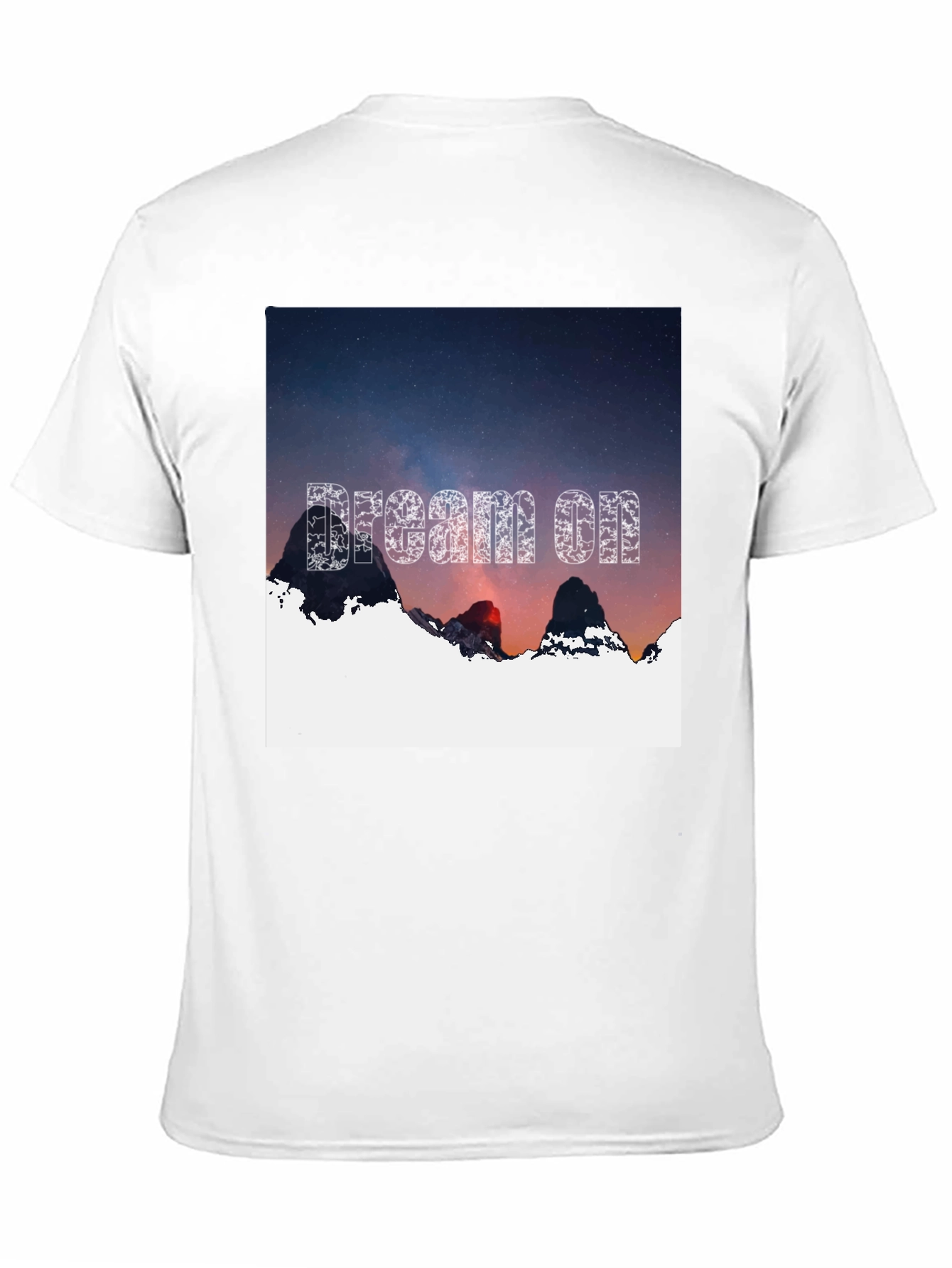 Dream On Graphic Tee - Black Cotton T-Shirt