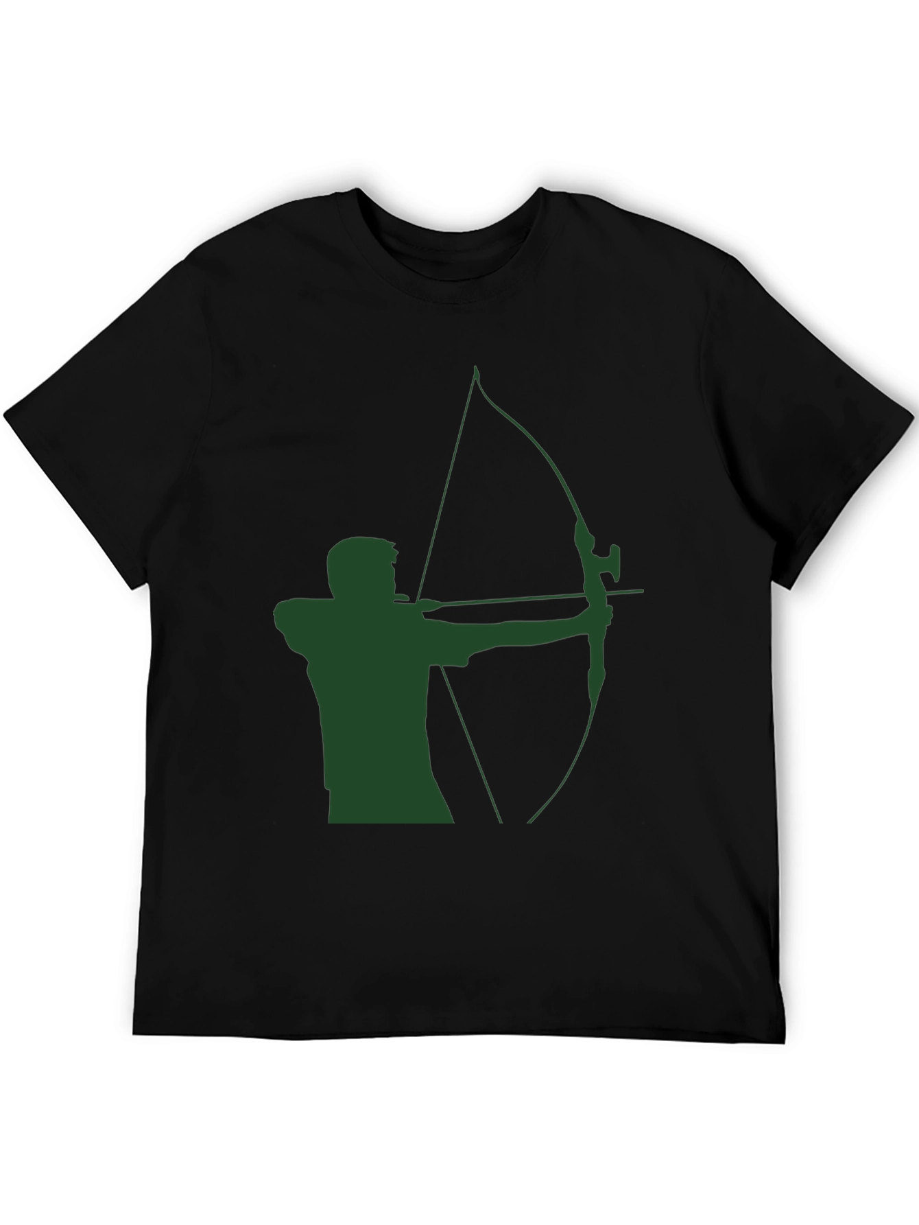 Archery Graphic Tee - Green Arrow Silhouette