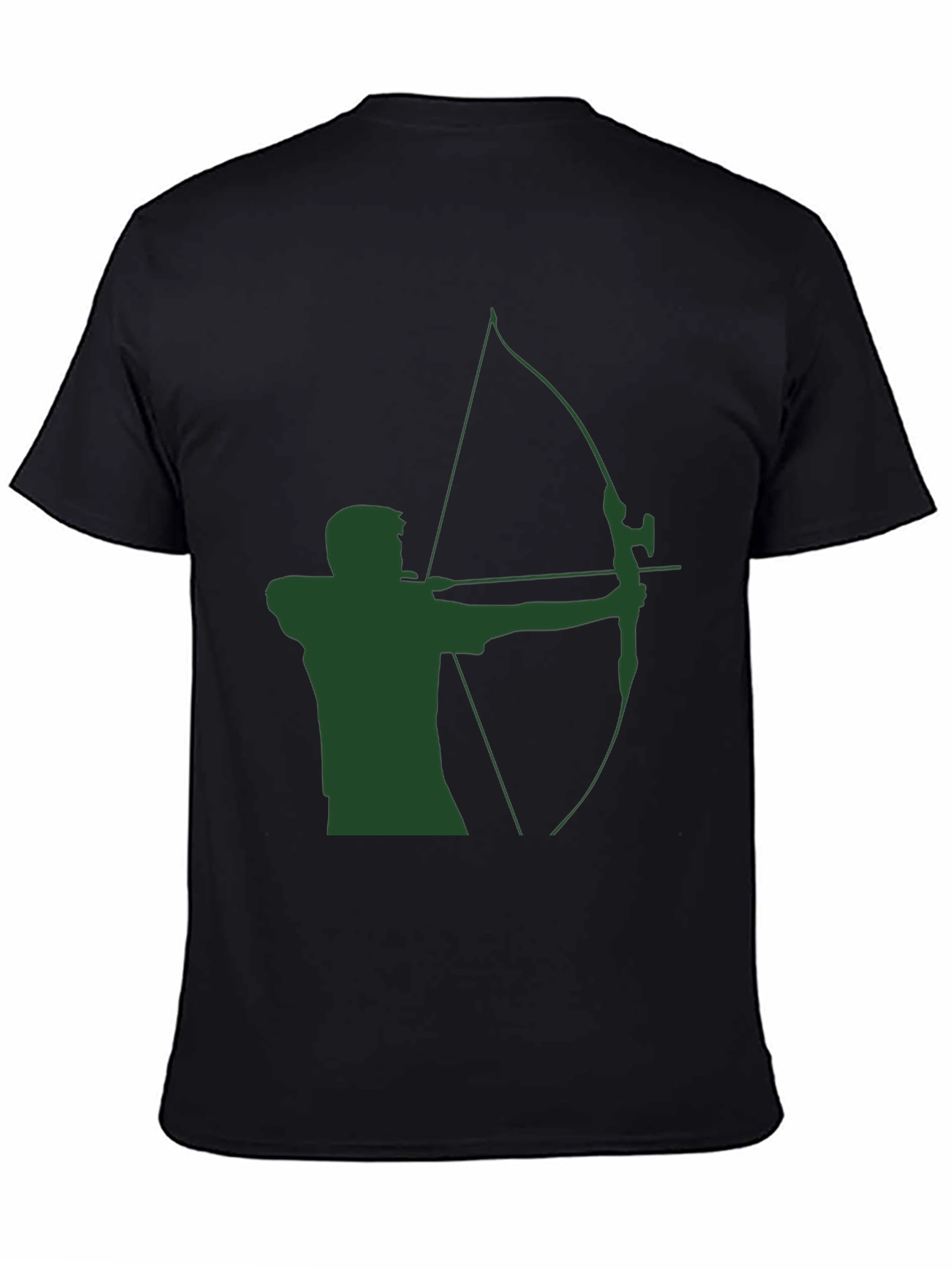 Archery Graphic Tee - Green Arrow Silhouette