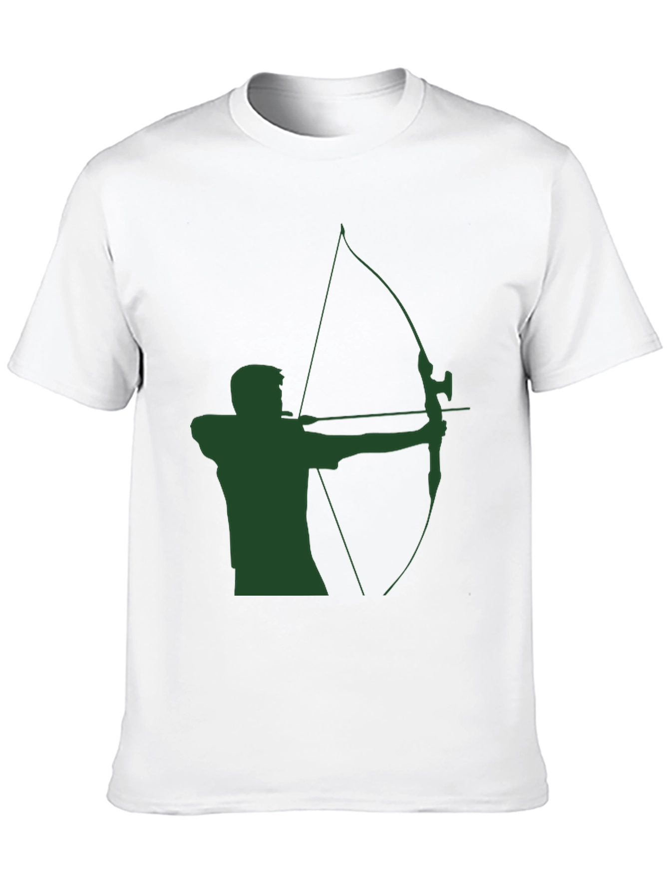 Archery Graphic Tee - Green Arrow Silhouette