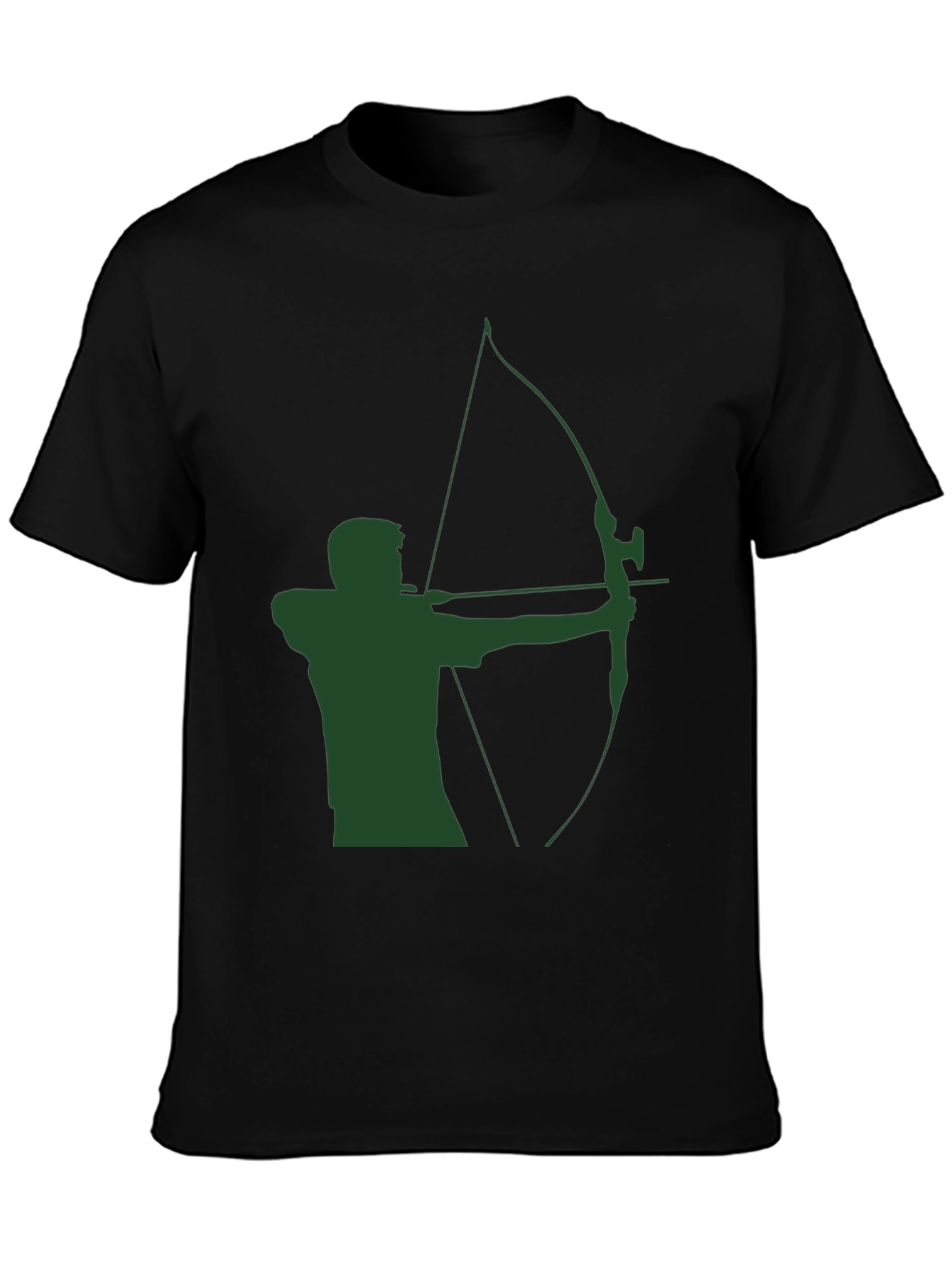Archery Graphic Tee - Green Arrow Silhouette