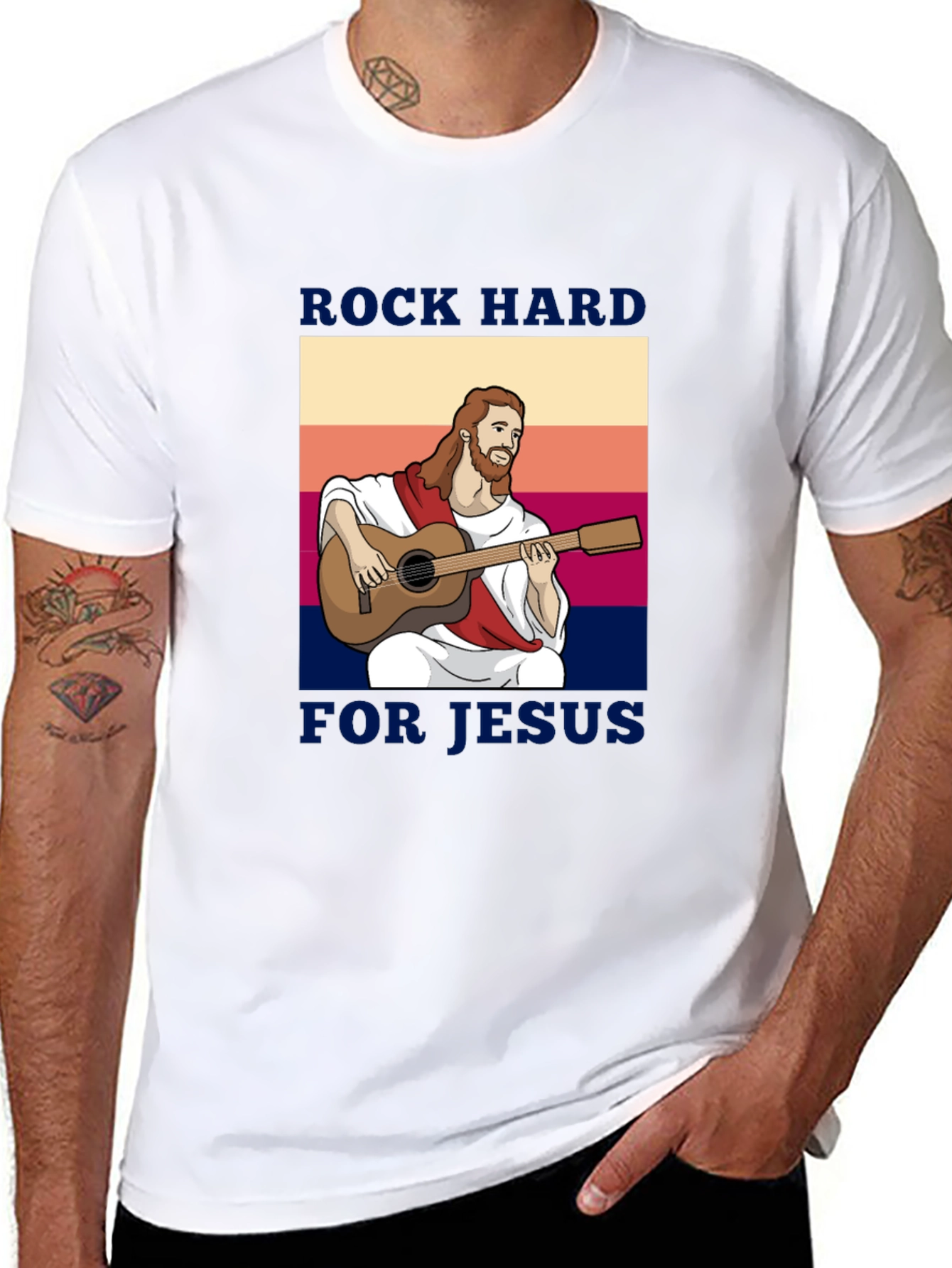 Rock Hard for Jesus Graphic Tee