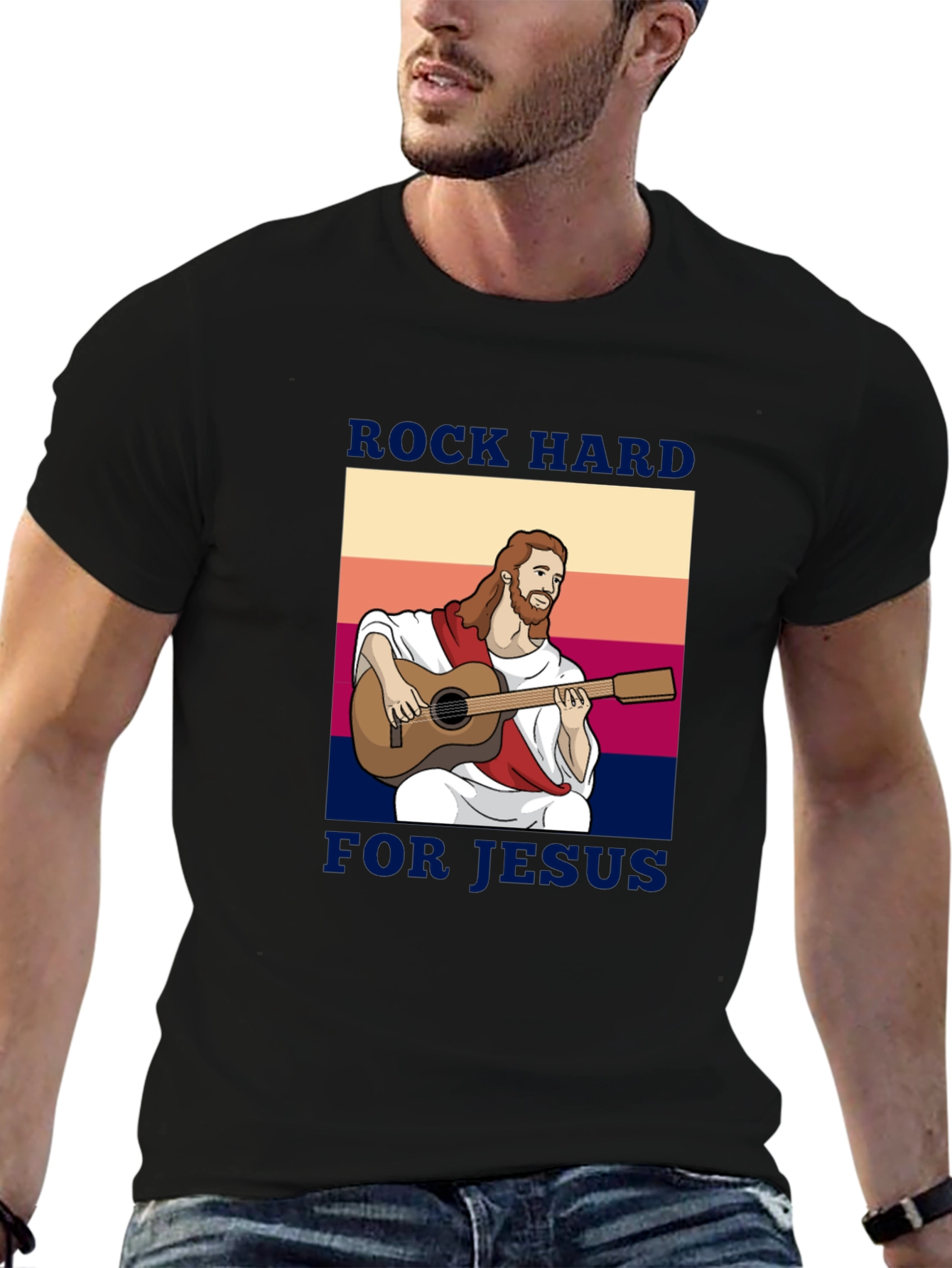 Rock Hard for Jesus Graphic Tee