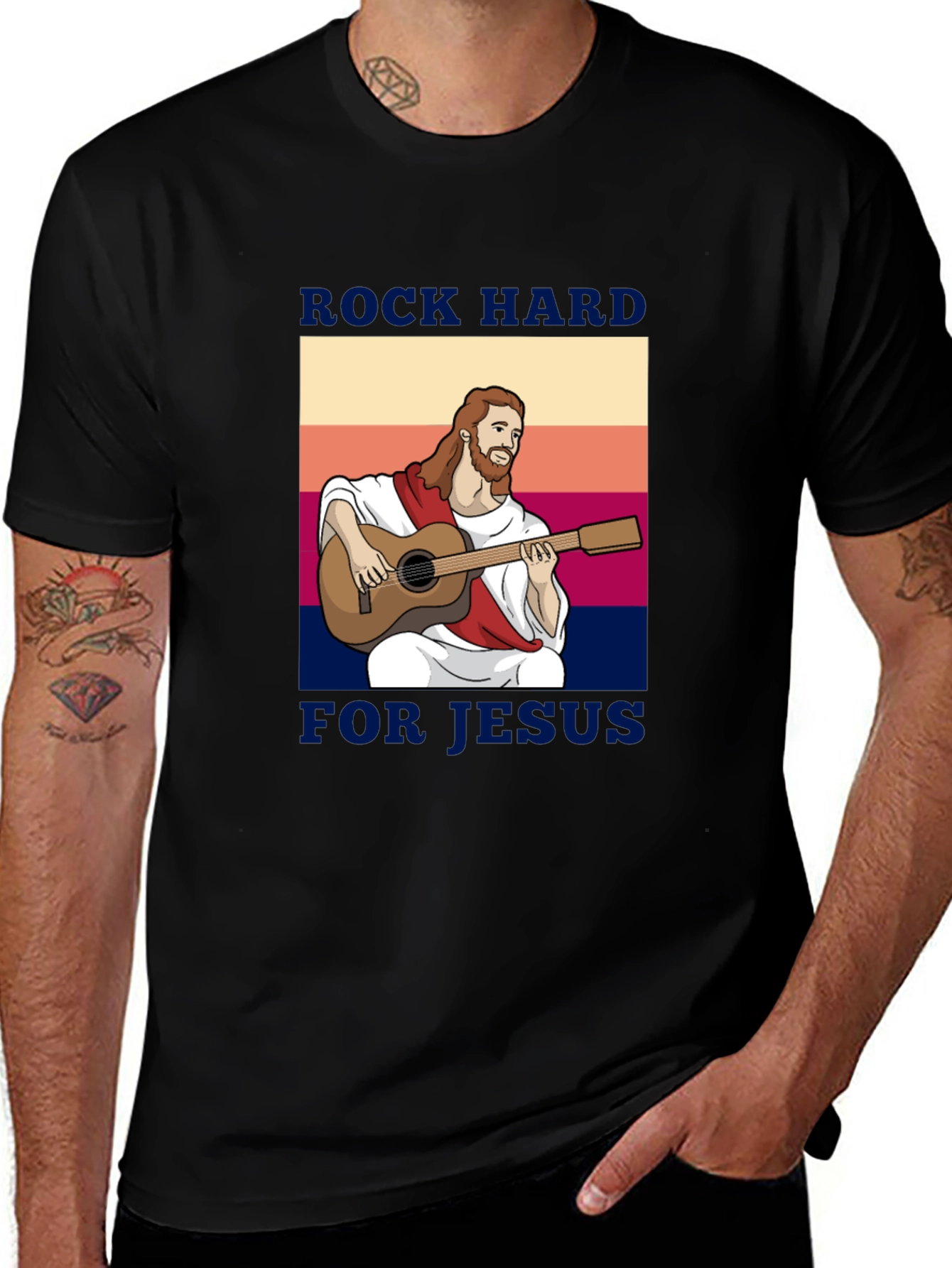 Rock Hard for Jesus Graphic Tee
