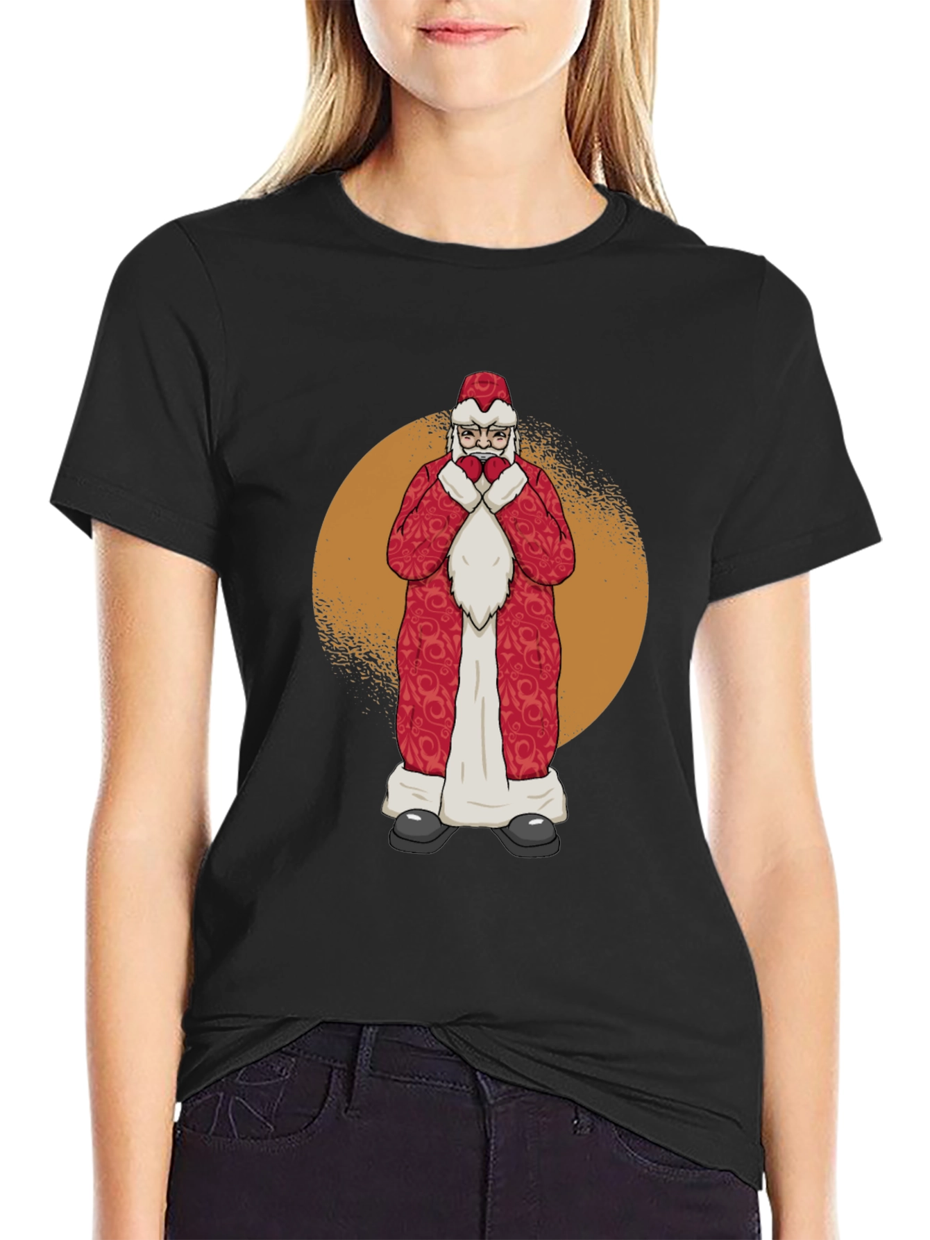 Santa Claus Graphic T-Shirt - Holiday Cheer