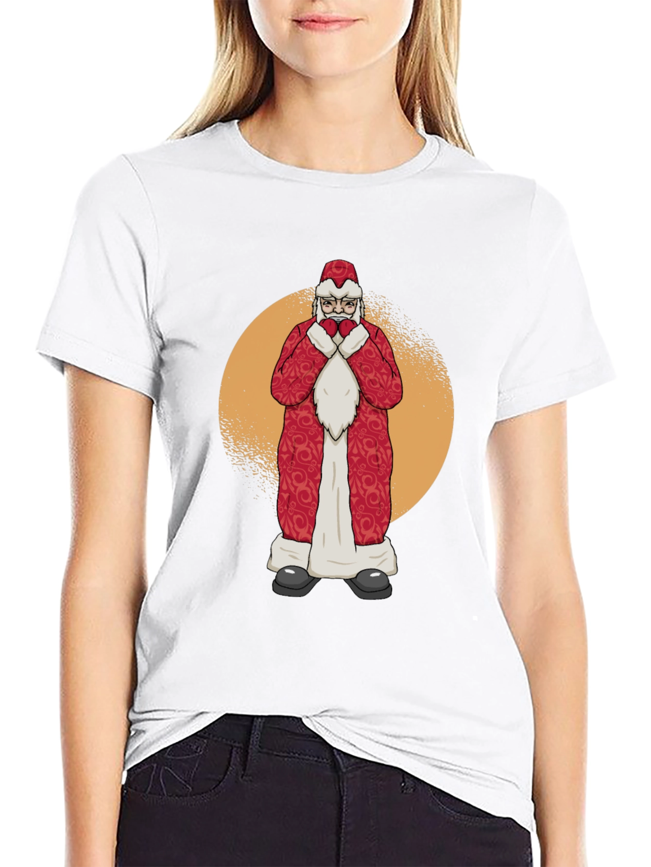 Santa Claus Graphic T-Shirt - Holiday Cheer