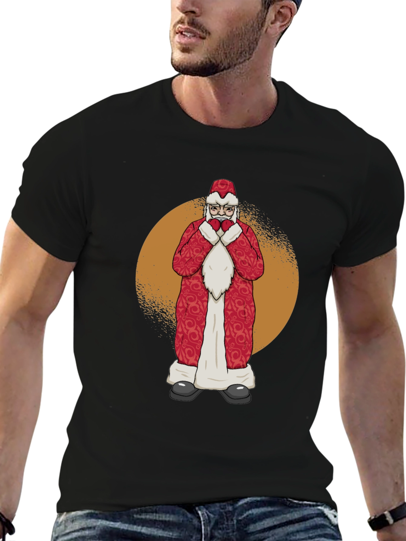 Santa Claus Graphic T-Shirt - Holiday Cheer