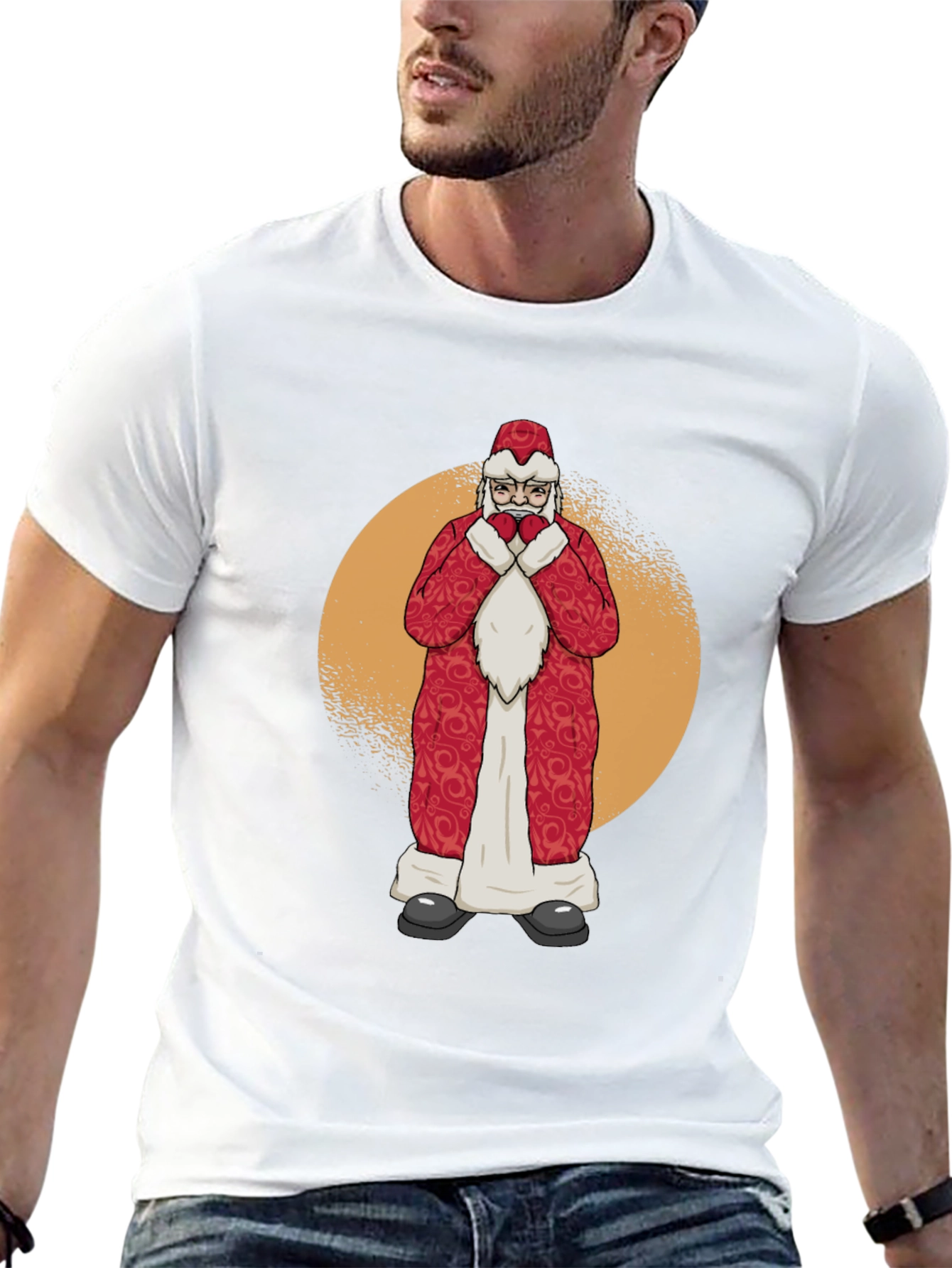 Santa Claus Graphic T-Shirt - Holiday Cheer