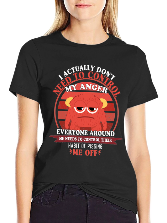 Angry Monster Graphic T-Shirt - Funny Humor Tee