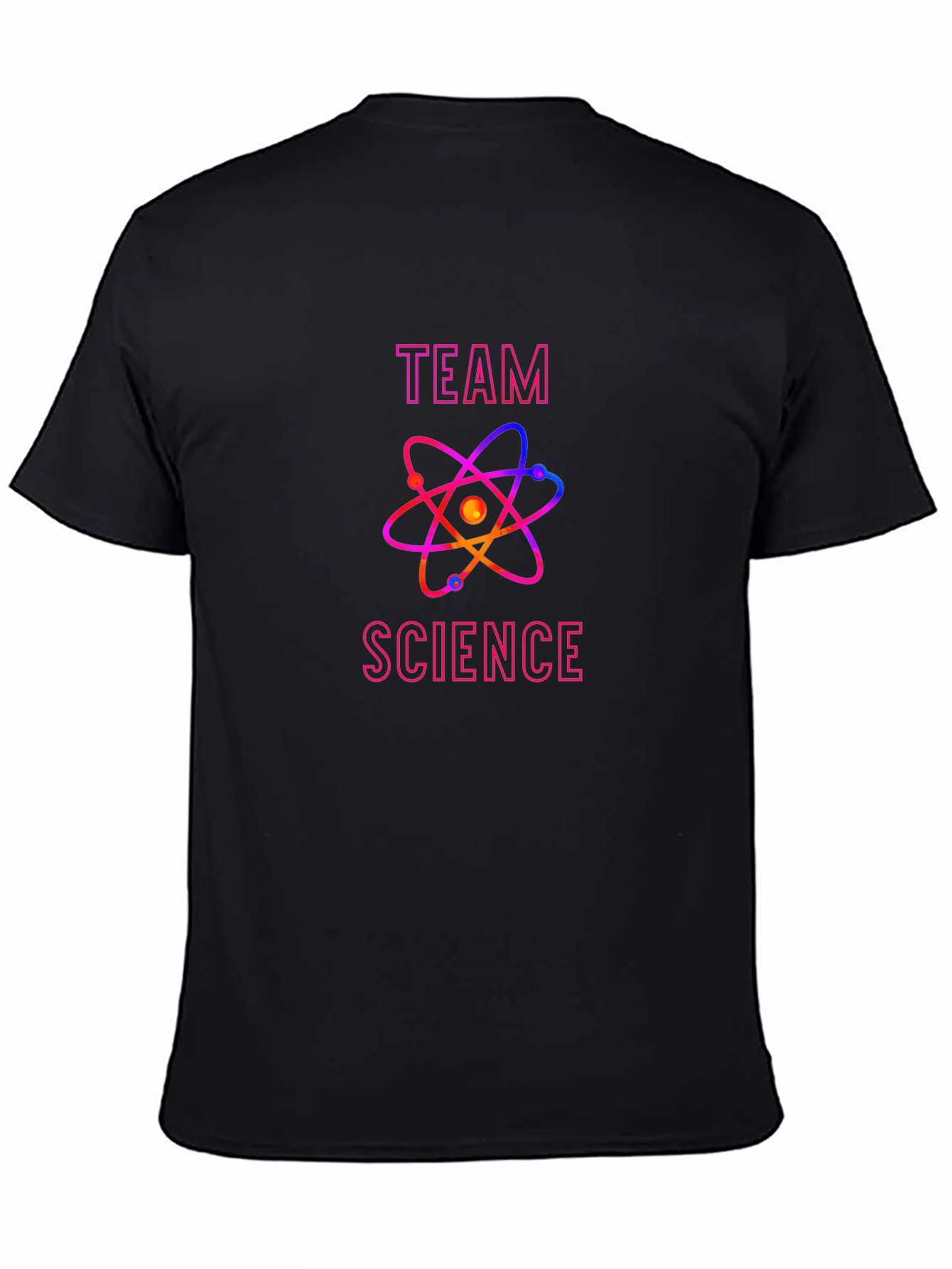 Team Science Graphic Tee - Black Cotton T-Shirt
