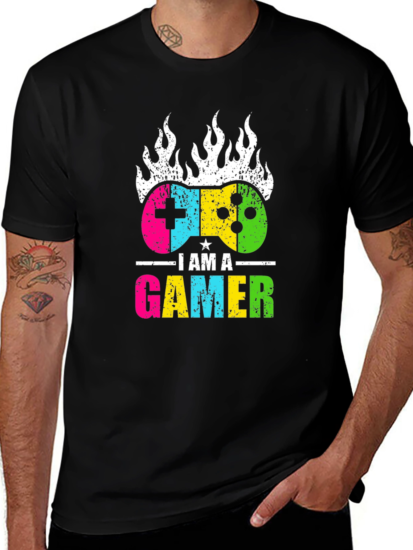 I Am A Gamer Black T-Shirt