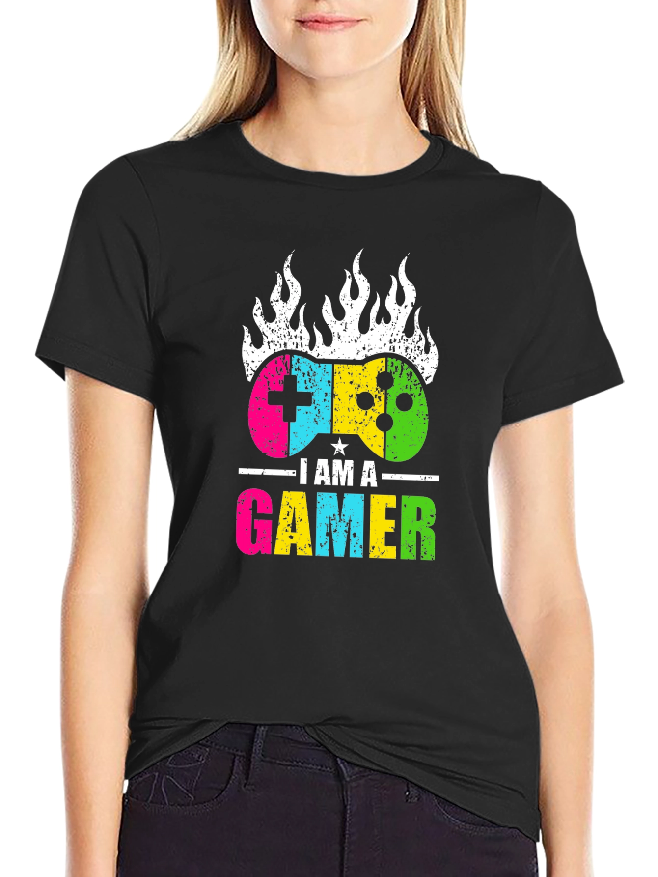 I Am A Gamer Black T-Shirt