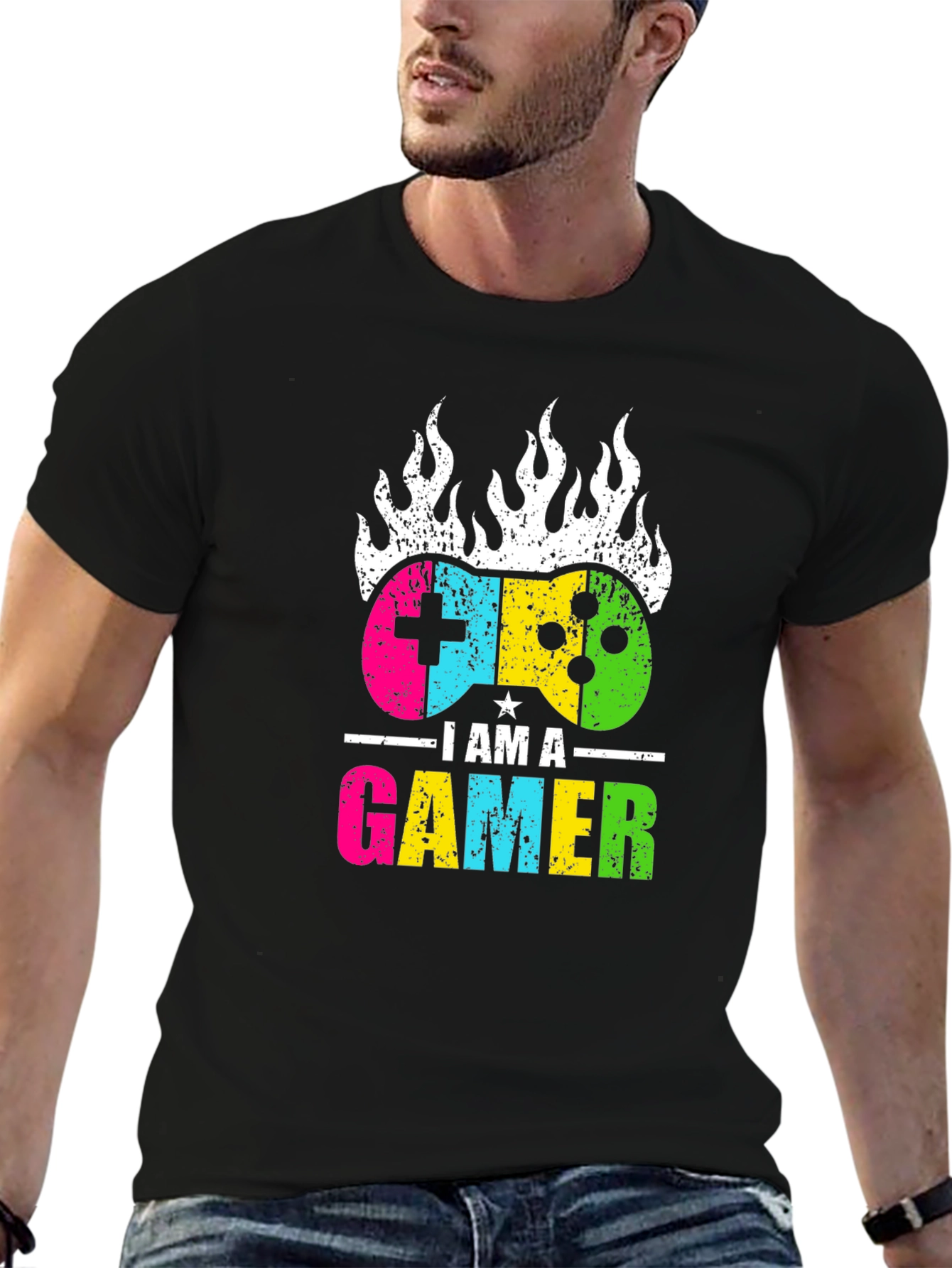 I Am A Gamer Black T-Shirt