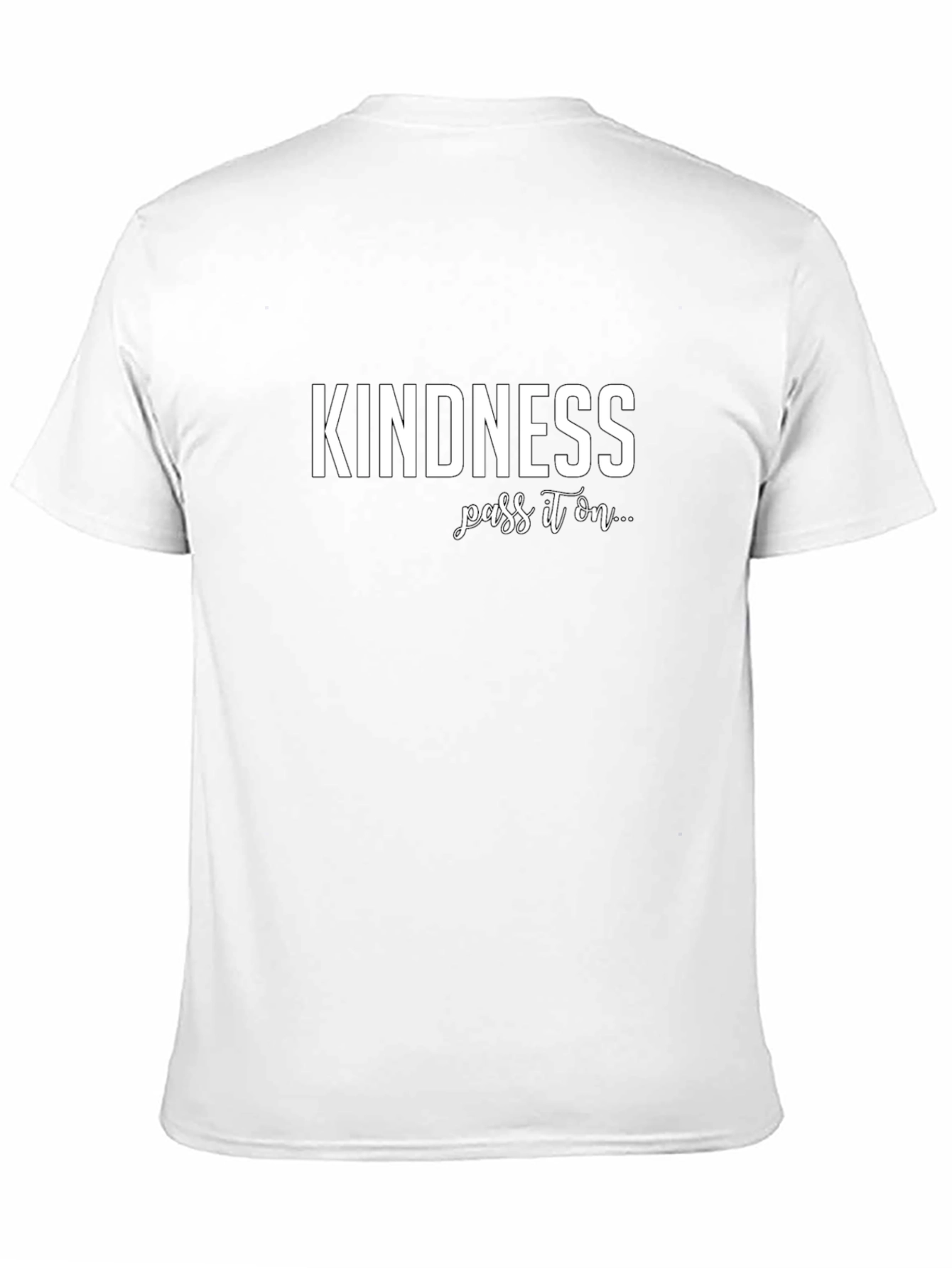 Kindness Pass It On Black Graphic T-Shirt