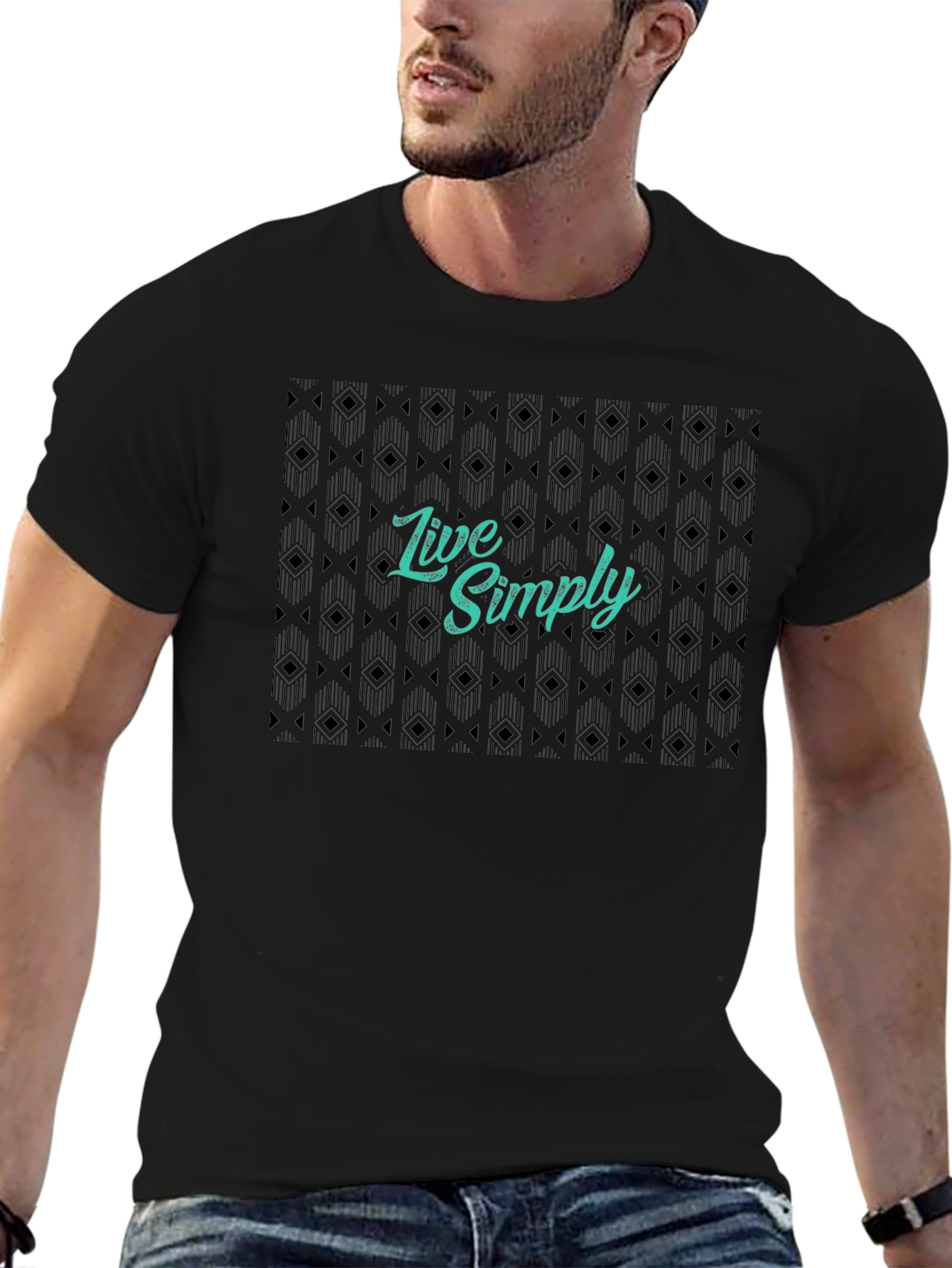Live Simply Graphic Tee - Black