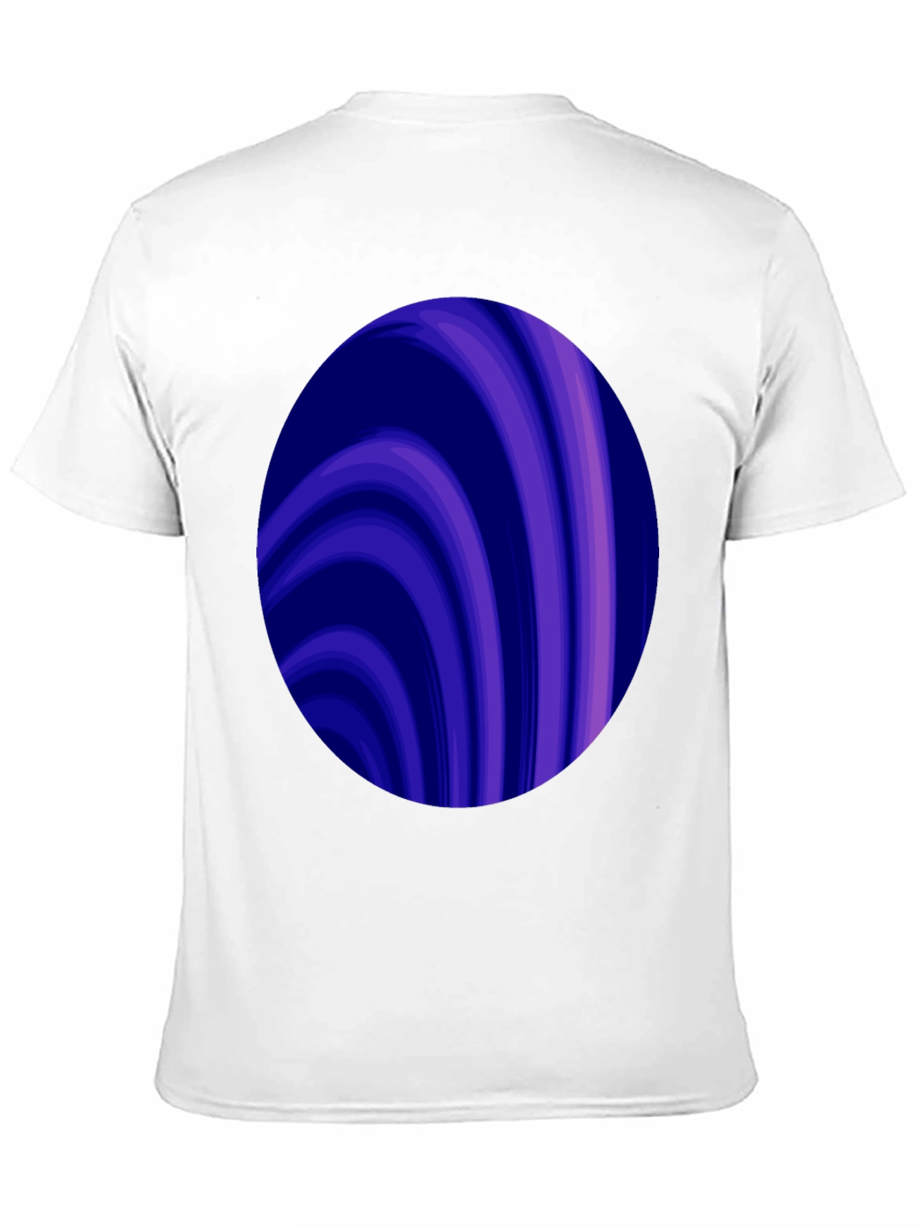 Abstract Swirl Graphic Tee - Trendy Mens Black T-Shirt