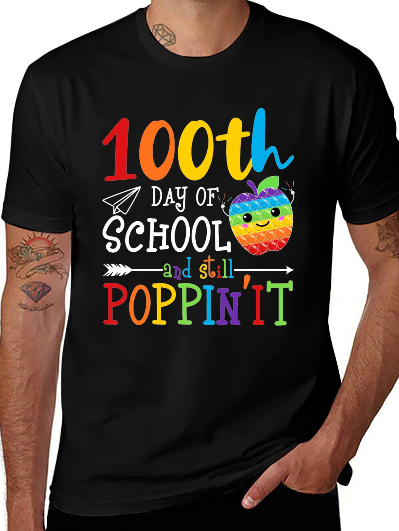 100th Day of School Poppin It T-Shirt