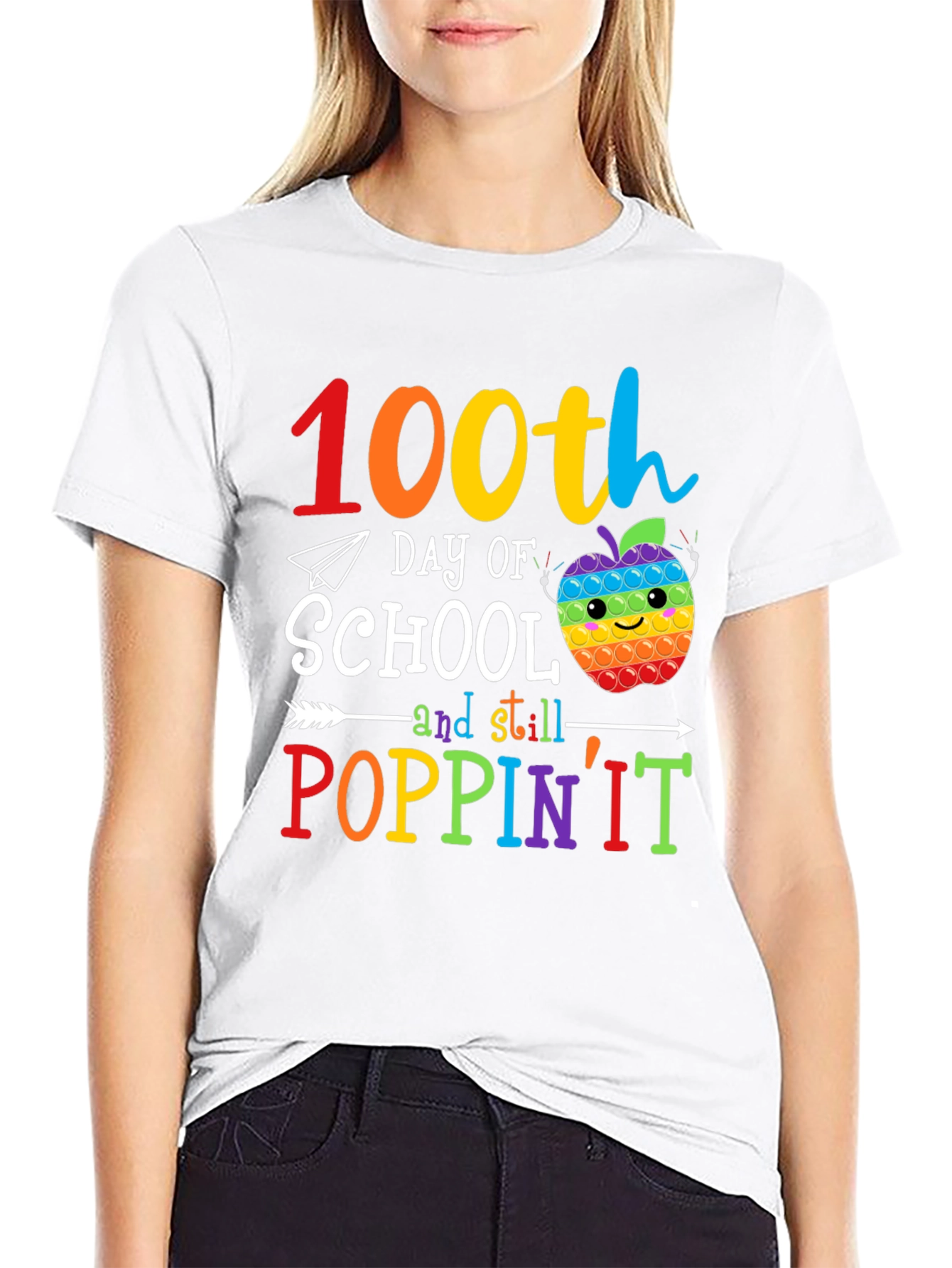 100th Day of School Poppin It T-Shirt