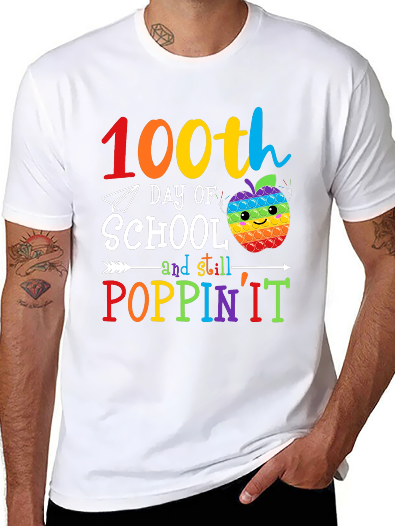 100th Day of School Poppin It T-Shirt